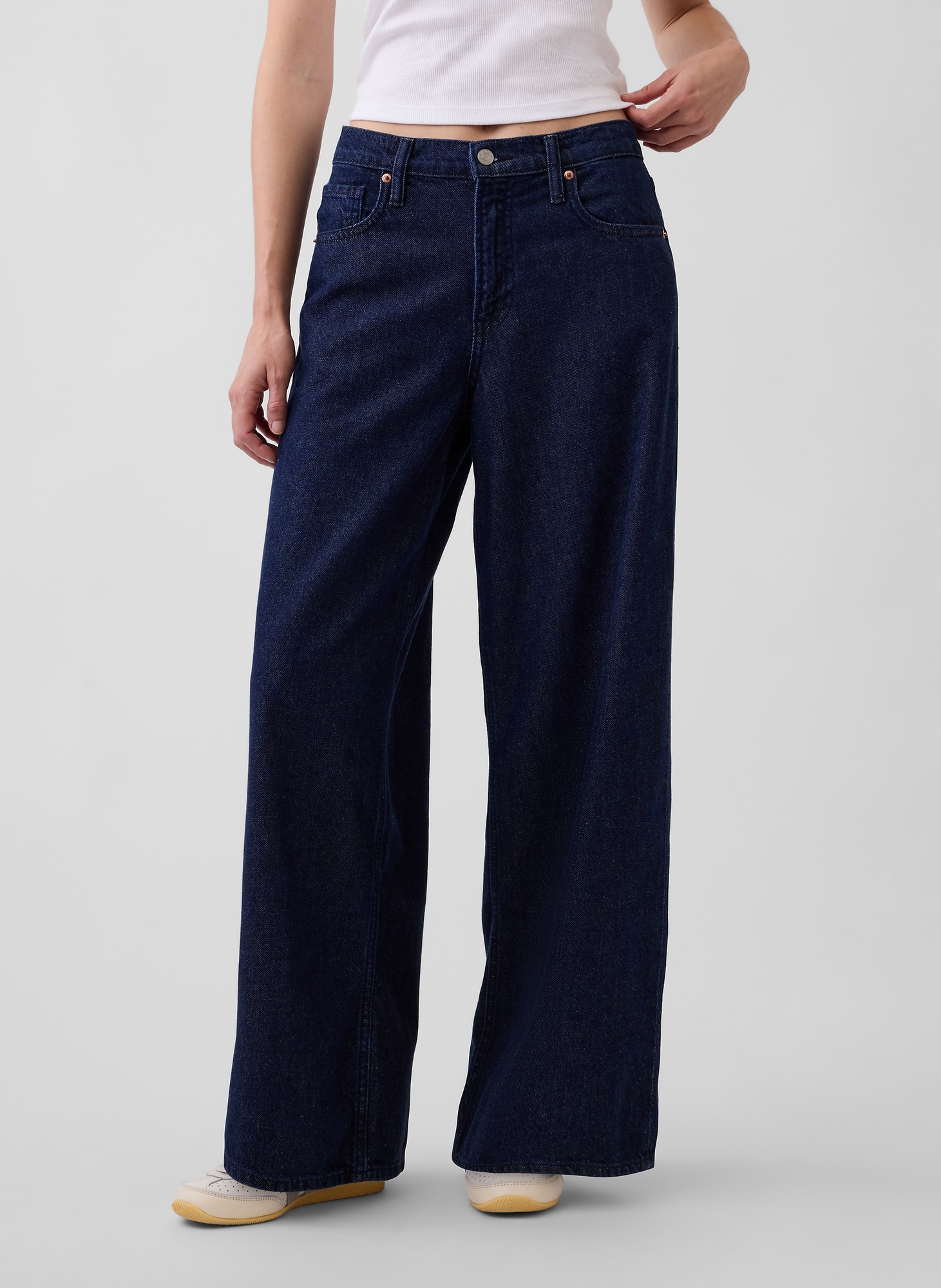 Jeans Mid Rise Baggy UltraSoft - 002