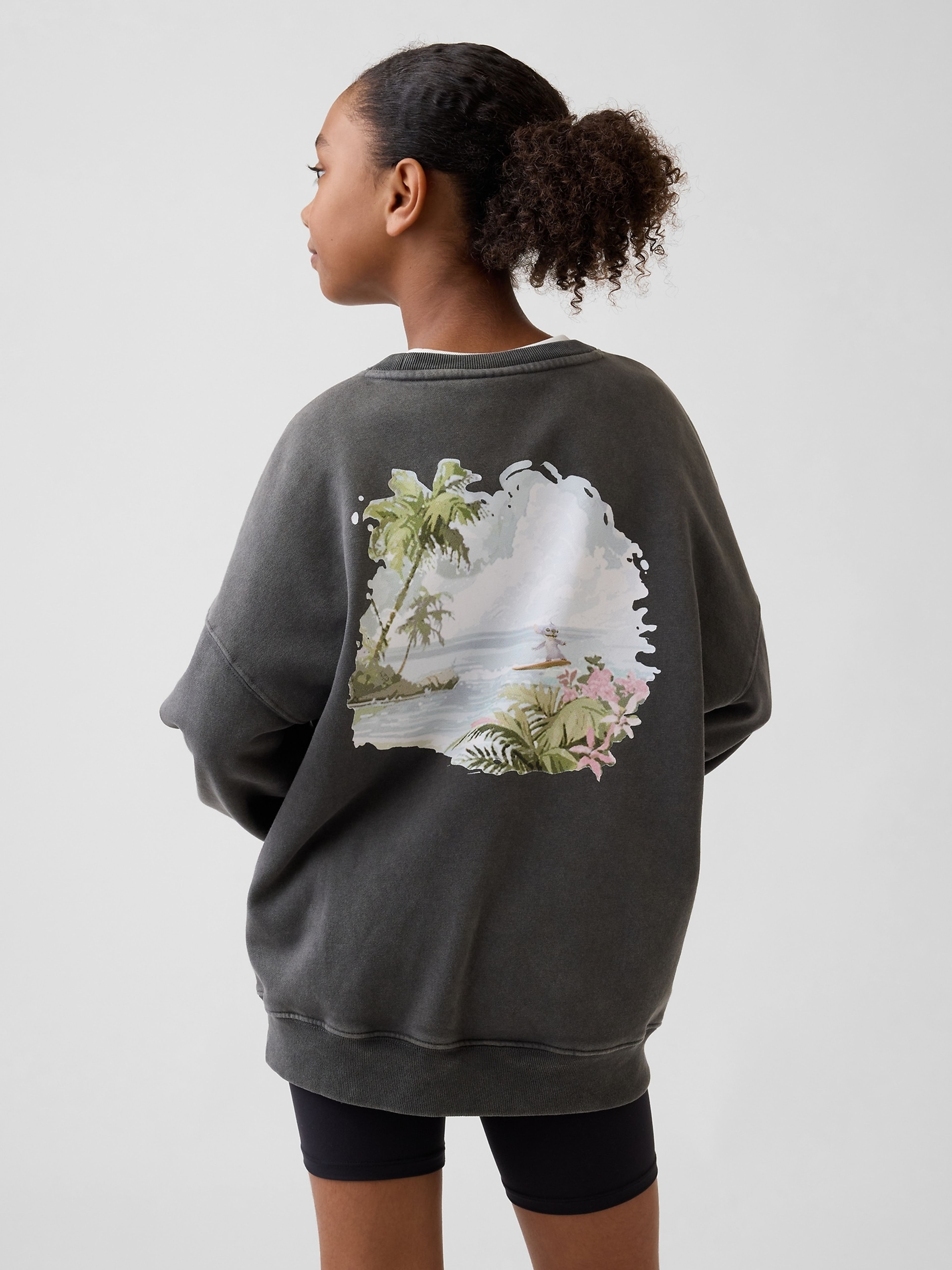Sweatshirt oversize enfant Gap × Lilo et Stitch VintageSoft - 002