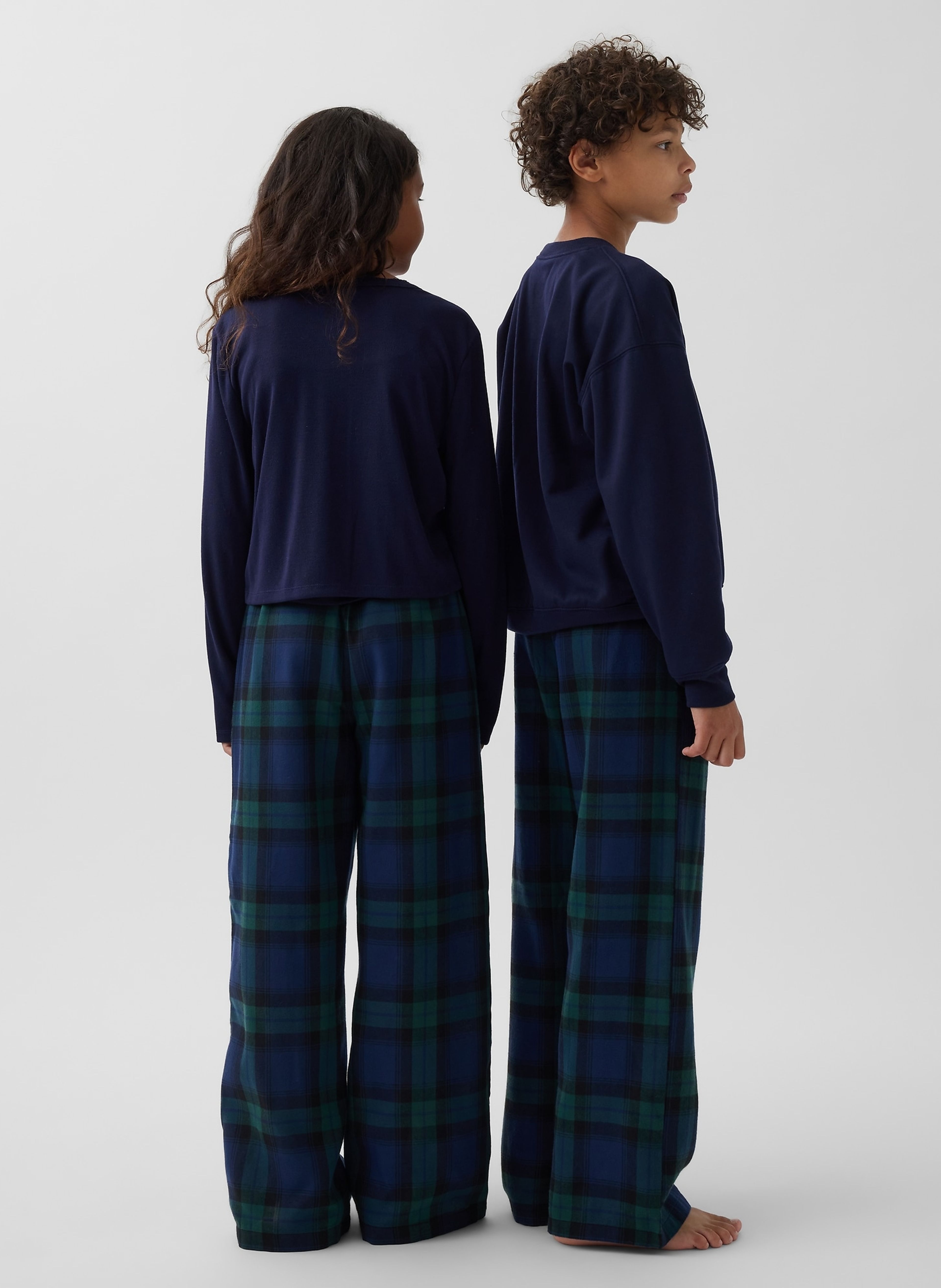 Dziecięce flanelowe spodnie piżamowe unisex - 002