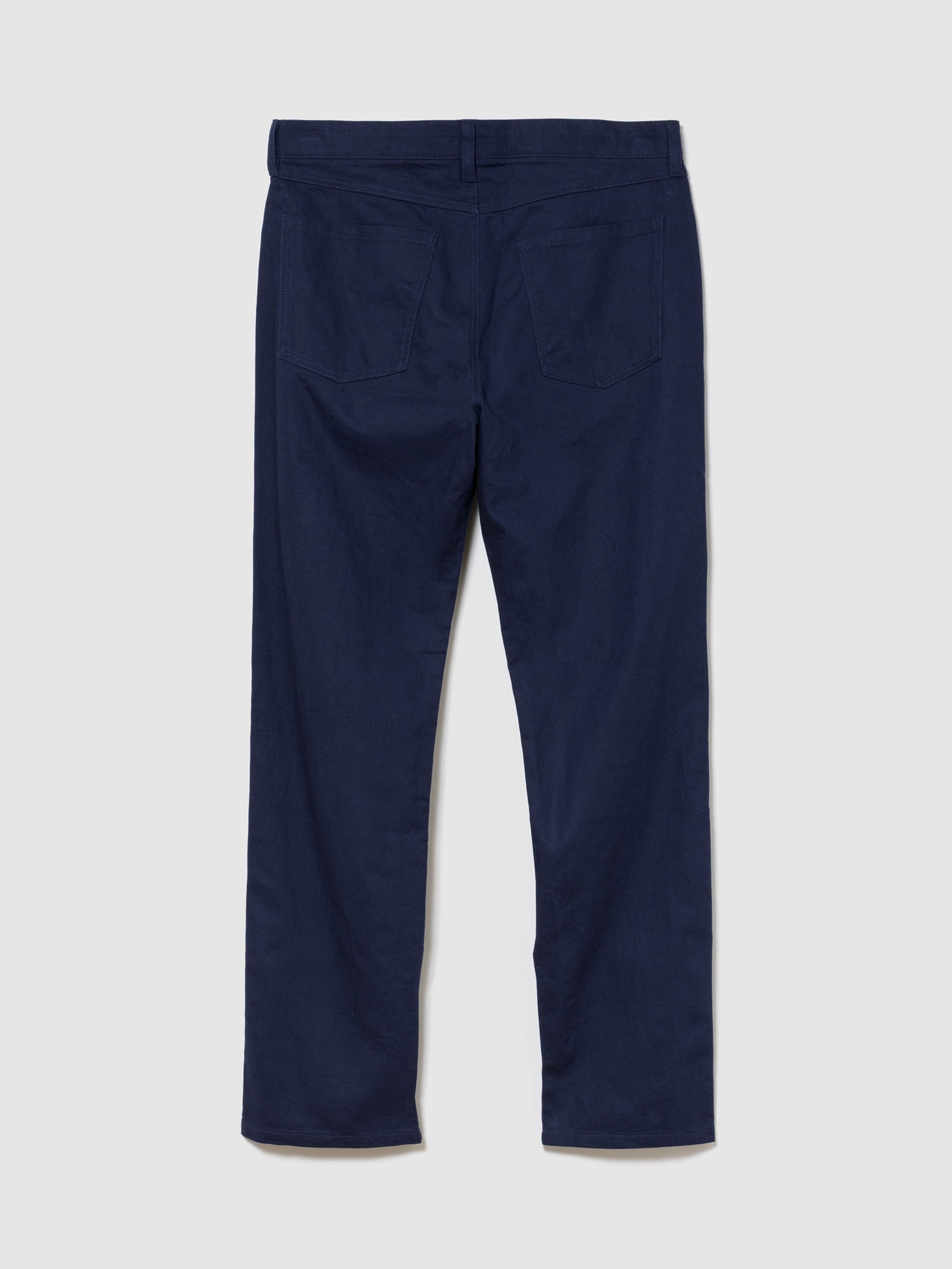 Pantaloni din in Relaxed Straight