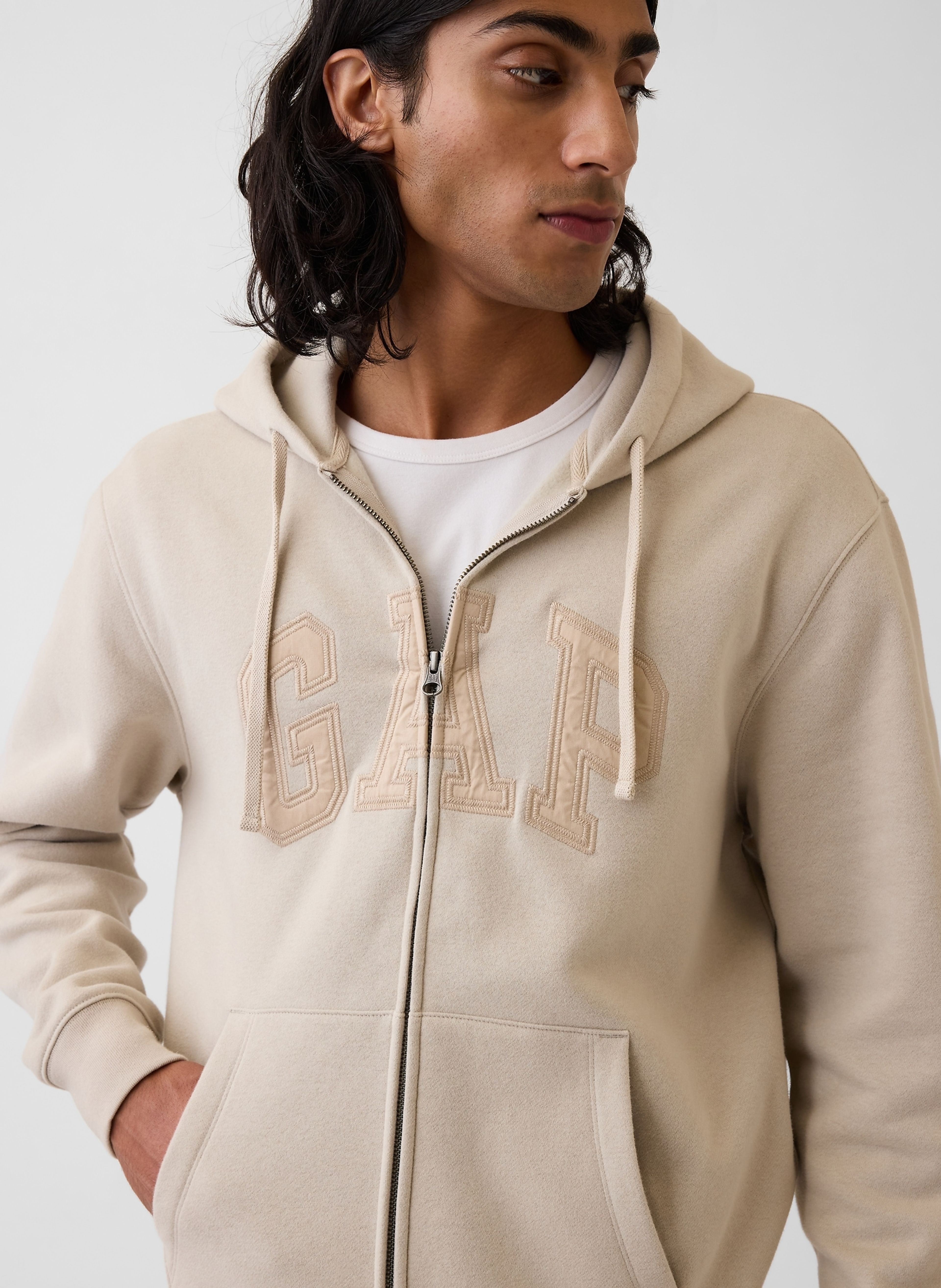 Sweat à capuche VintageSoft unisex avec logo - 004