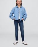 Kinder Basic Skinny Jeans-Donkerblauw - 001