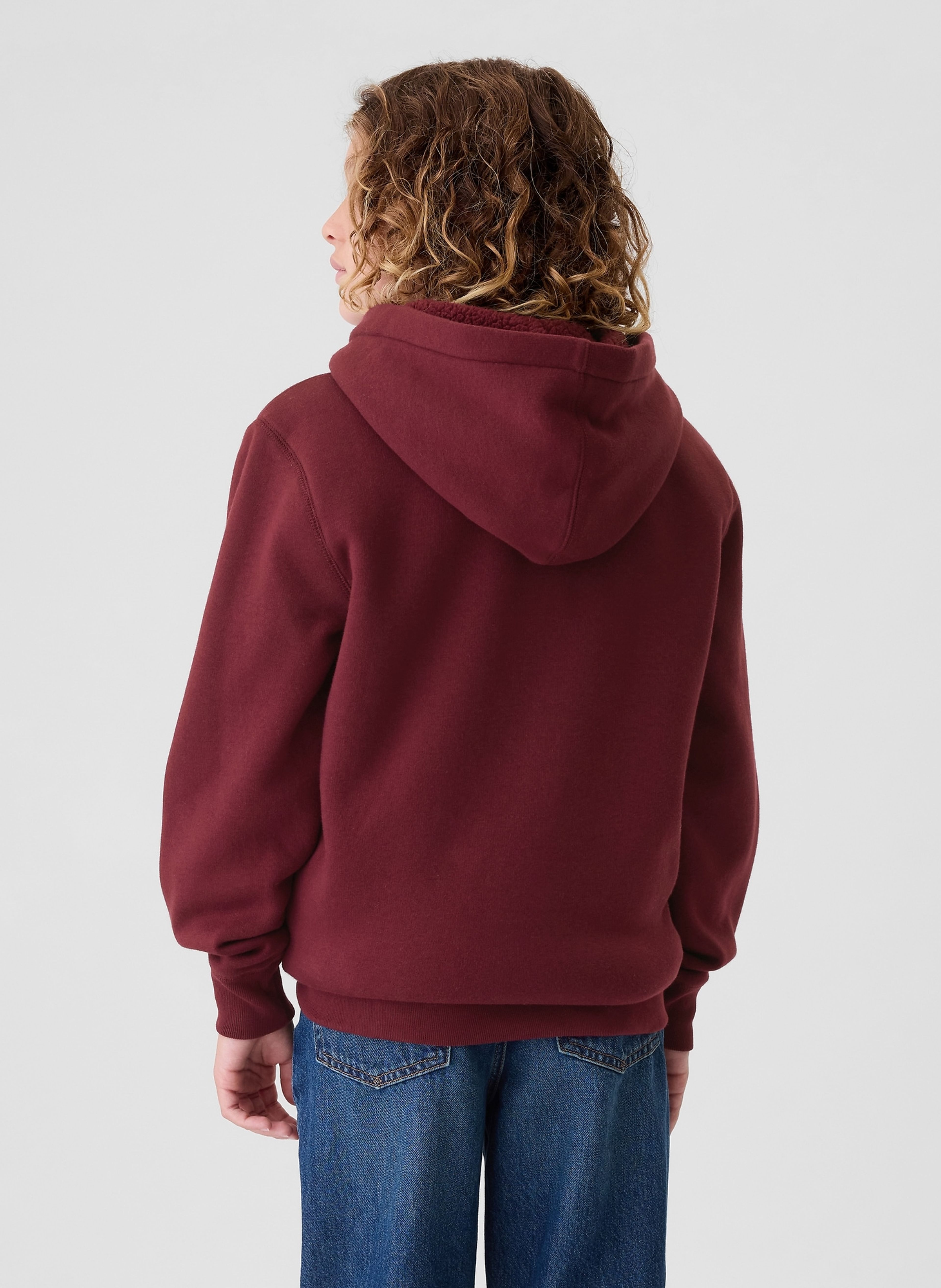 Sweat sherpa enfant avec logo - 002
