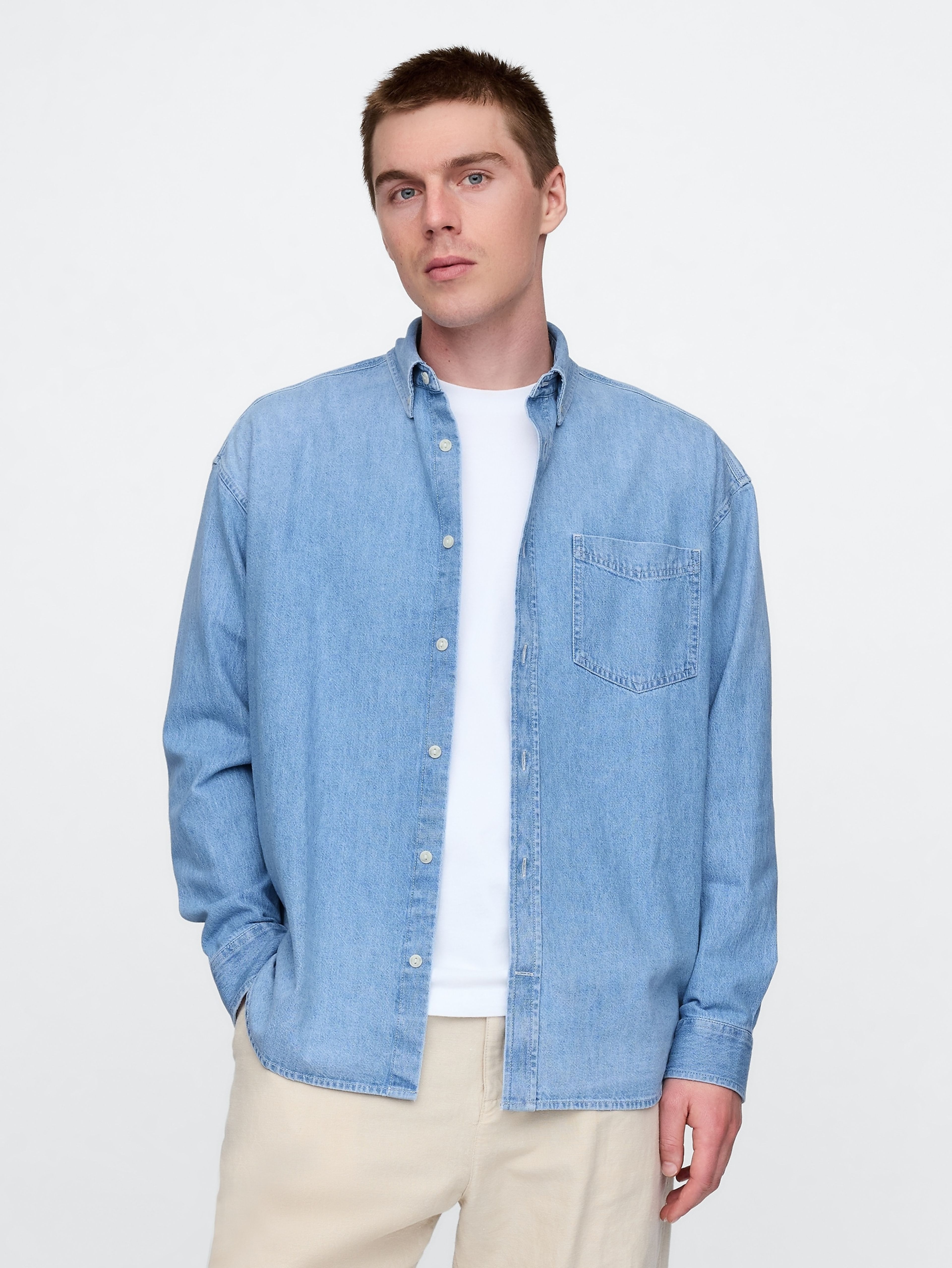 Cămașă oversize din denim Big Shirt