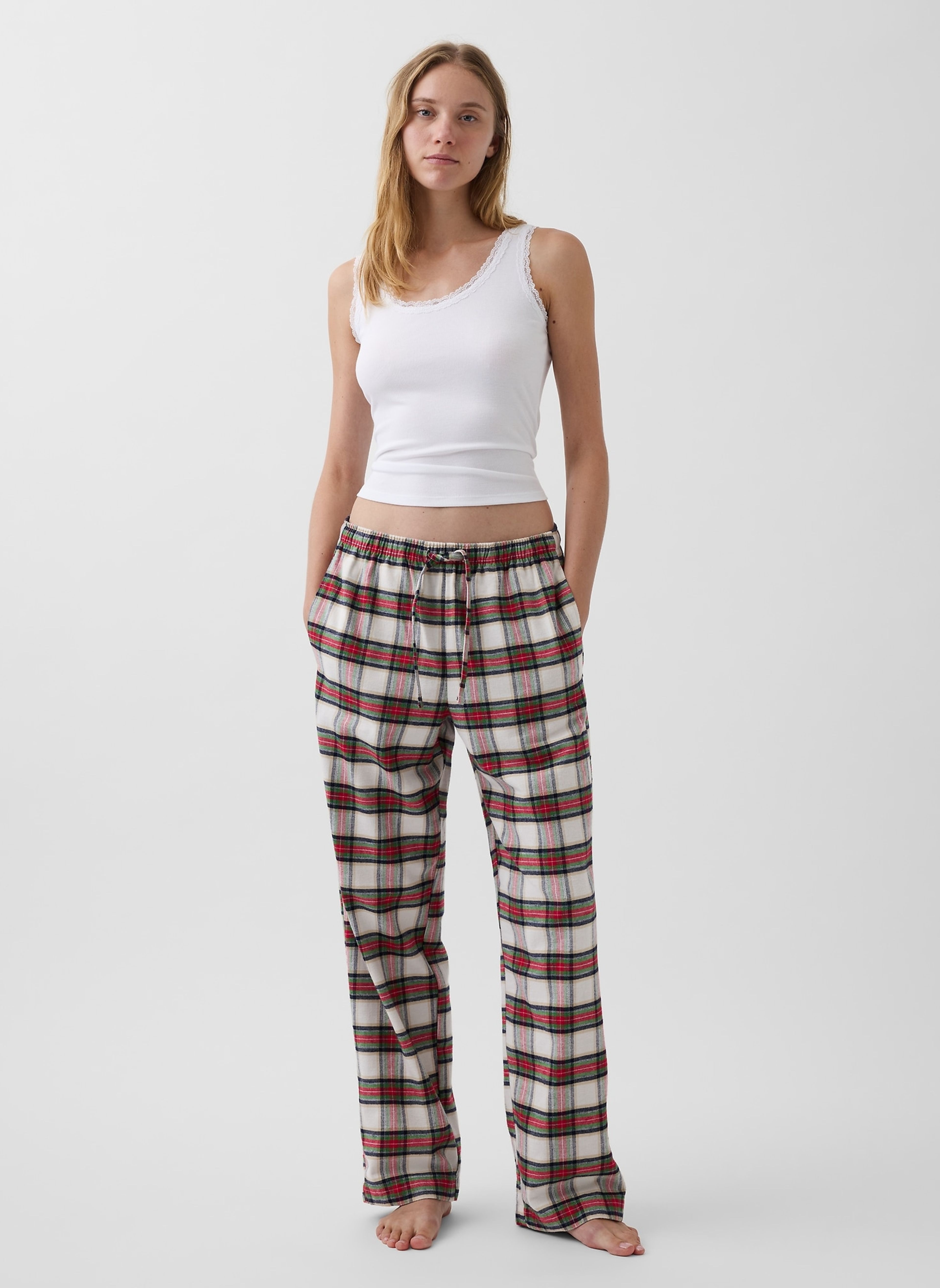 Pyžamové flanelové nohavice unisex - 003