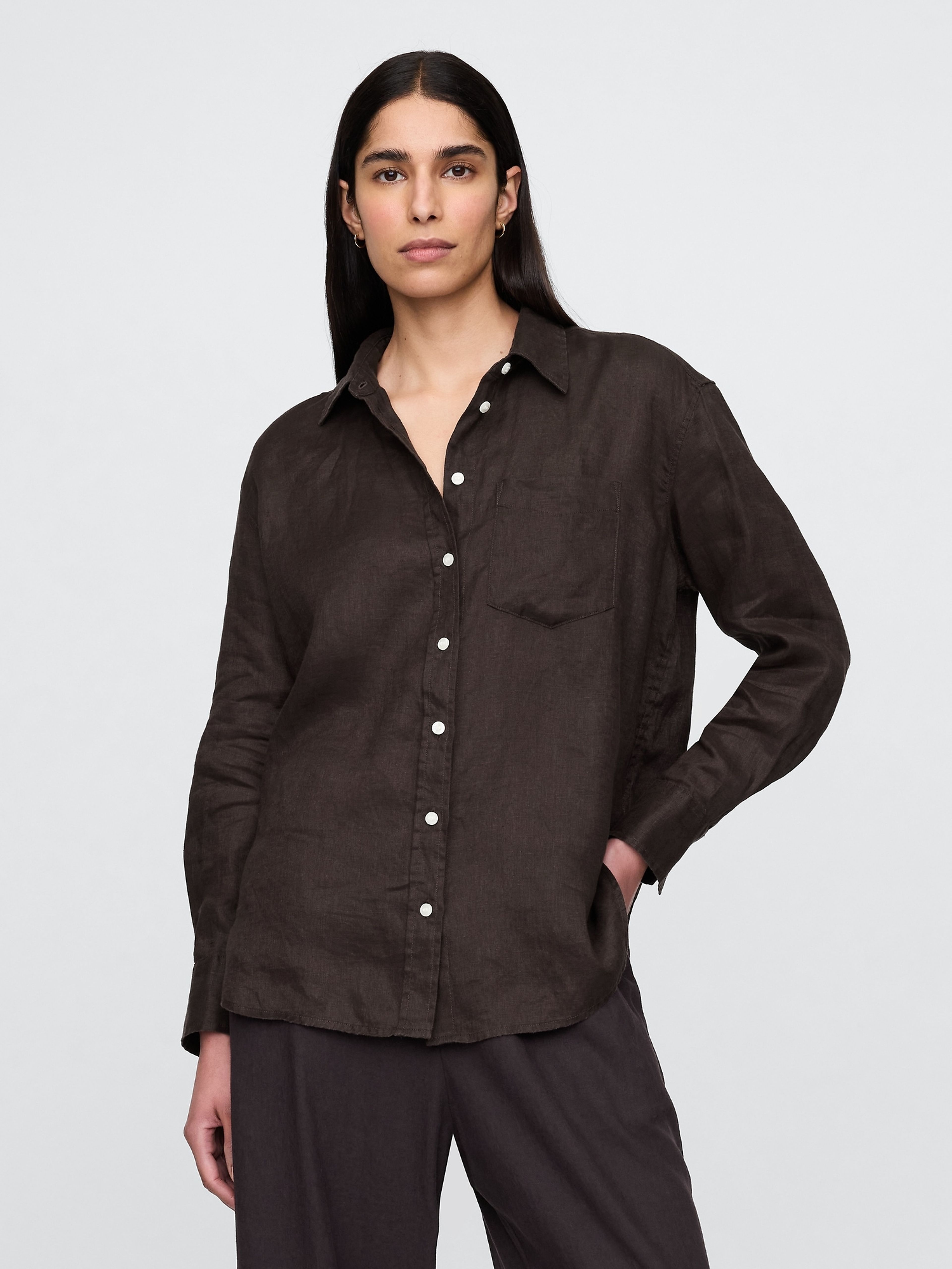 Lniana oversize koszula Big Shirt