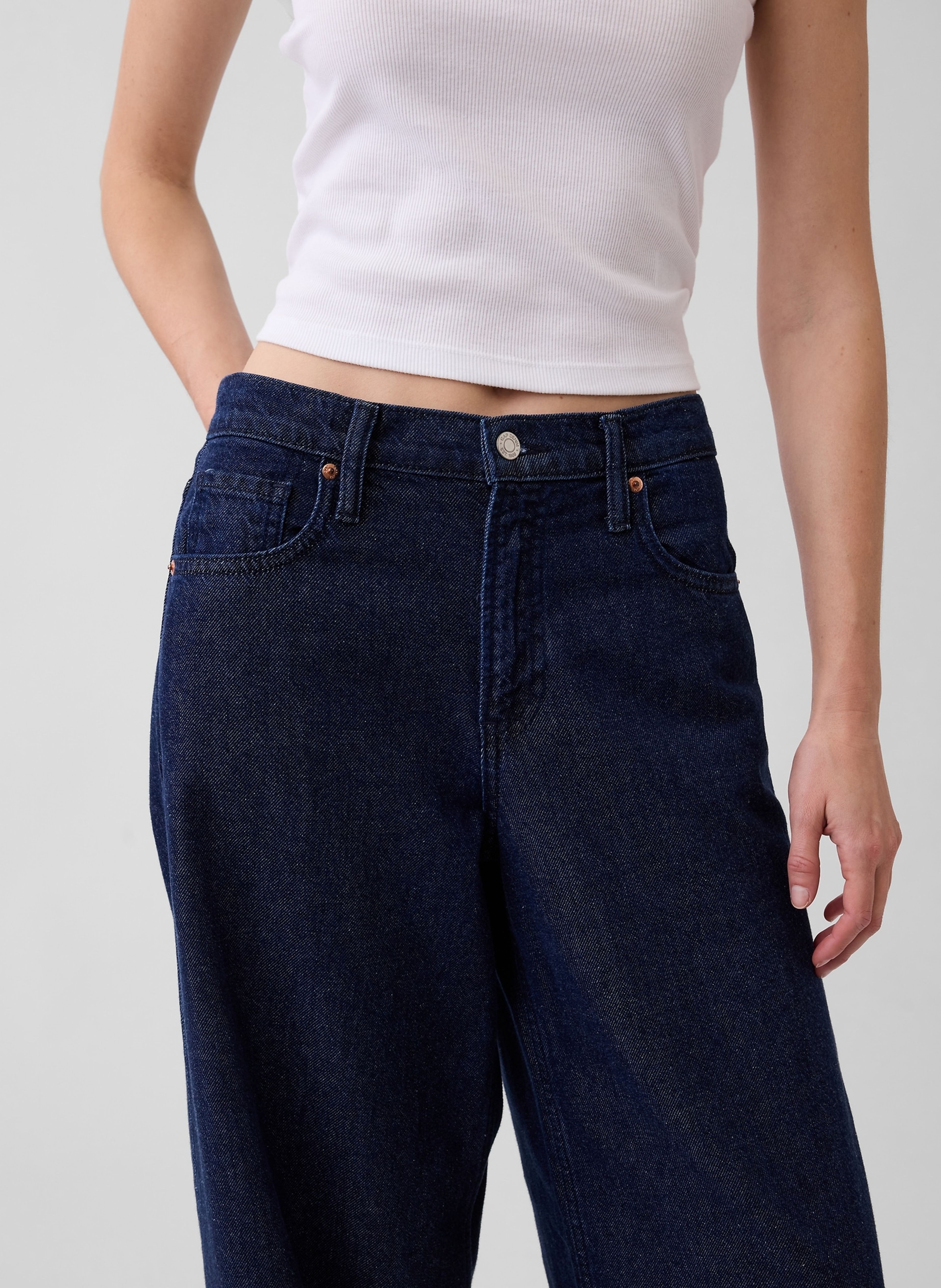 Jeans Mid Rise Baggy UltraSoft - 005