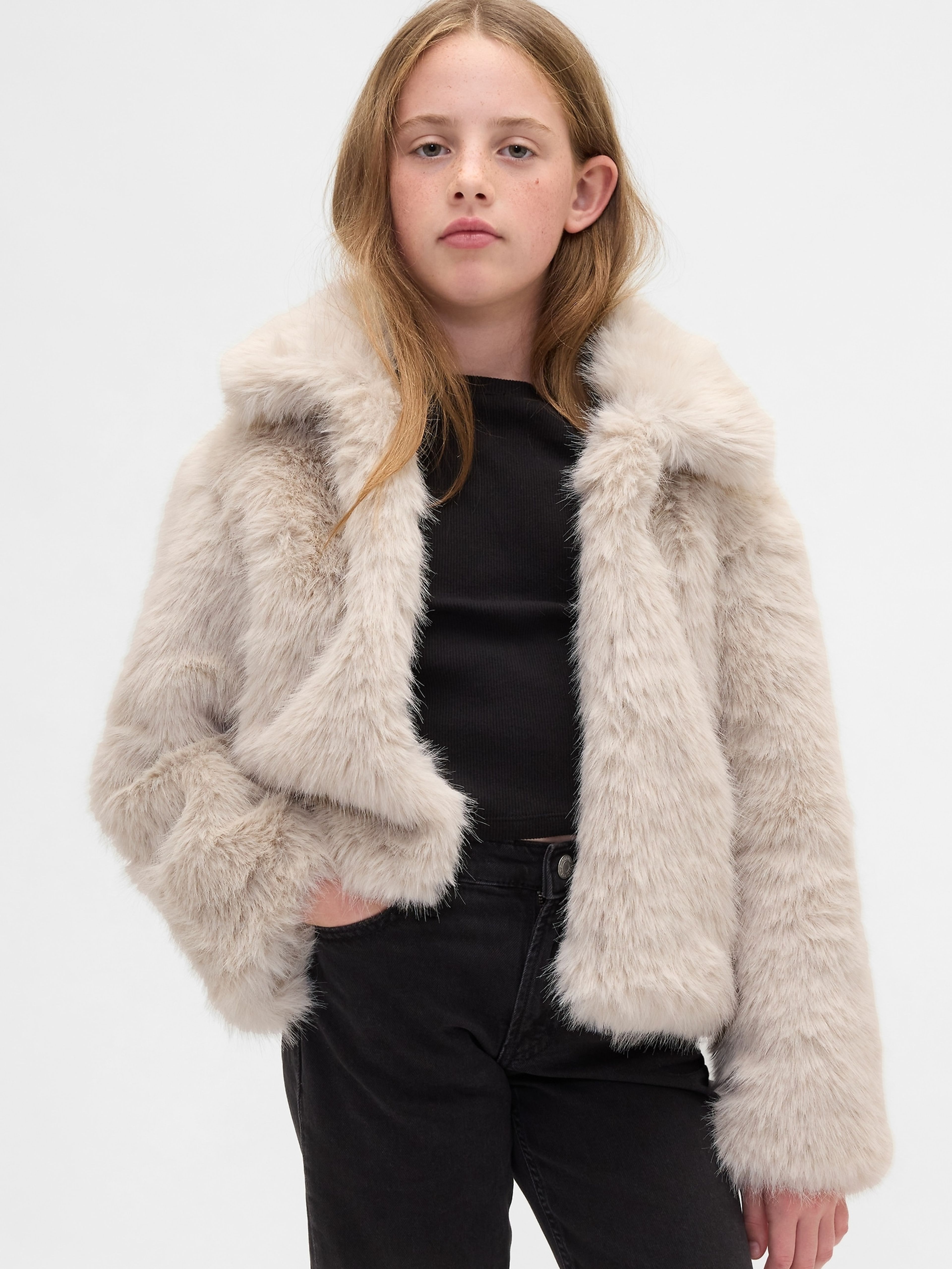 Gyerek műszőrme kabát