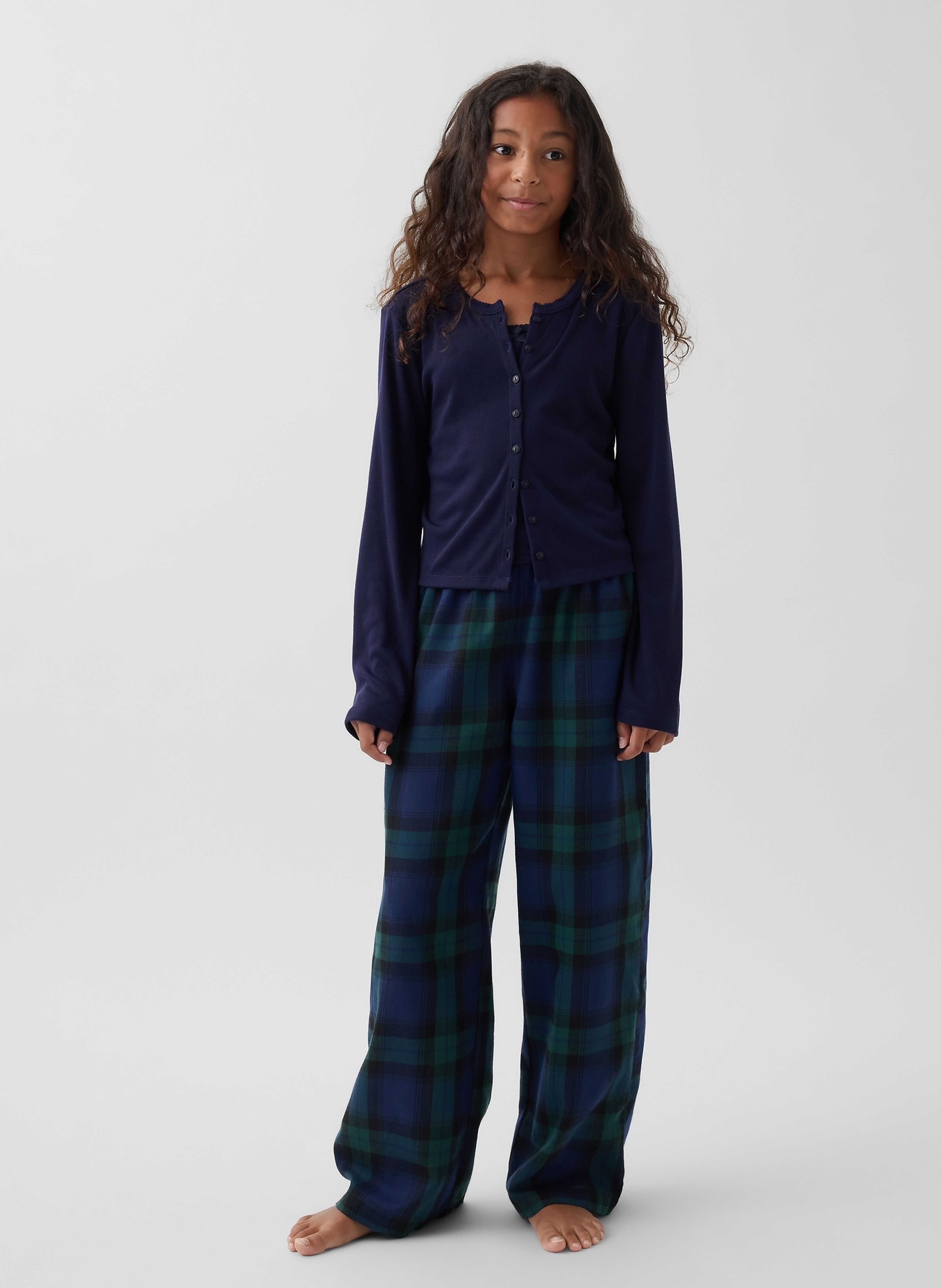 Dziecięce flanelowe spodnie piżamowe unisex - 004