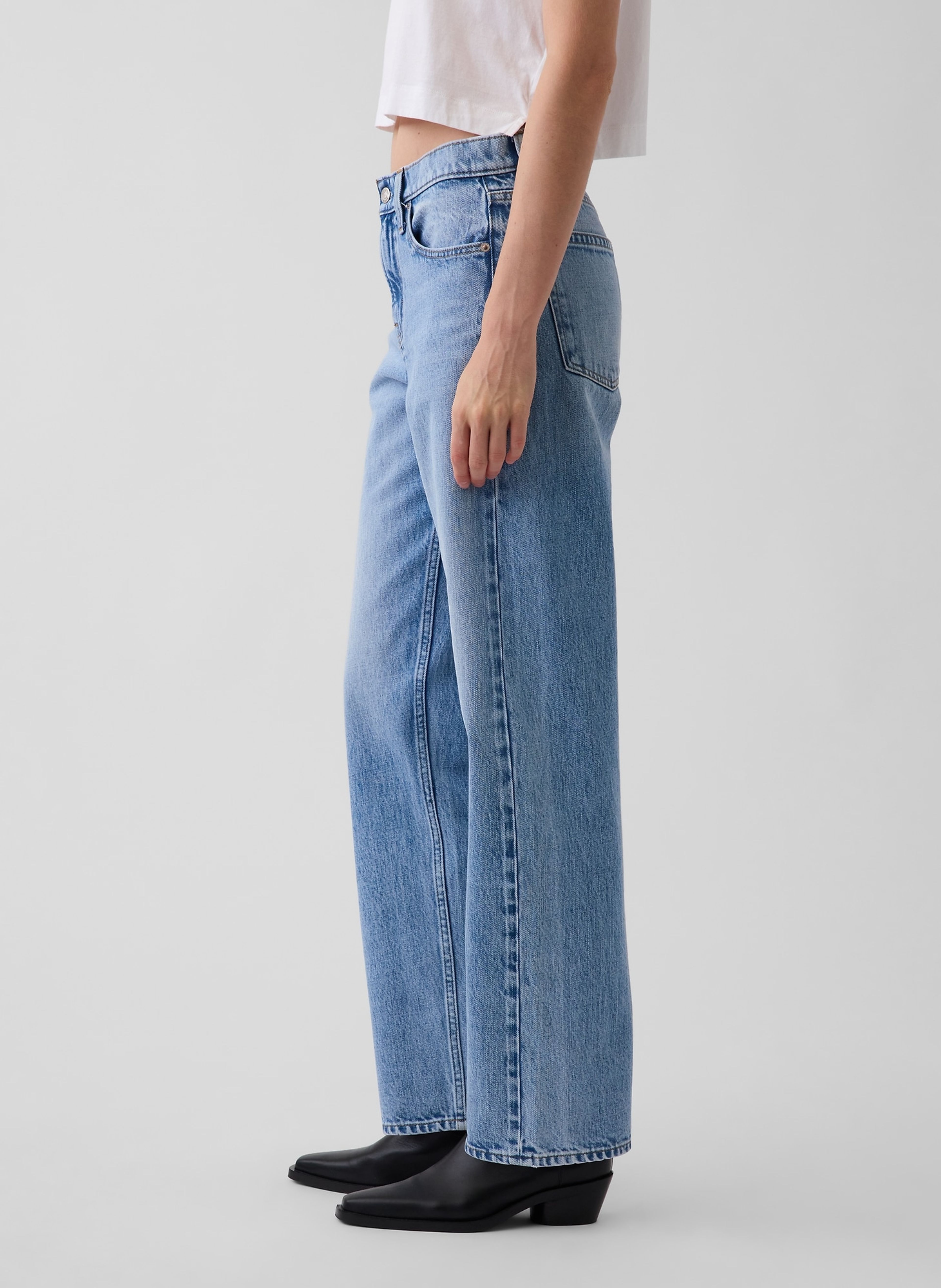 Jean Mid Rise Straight Taper - 003