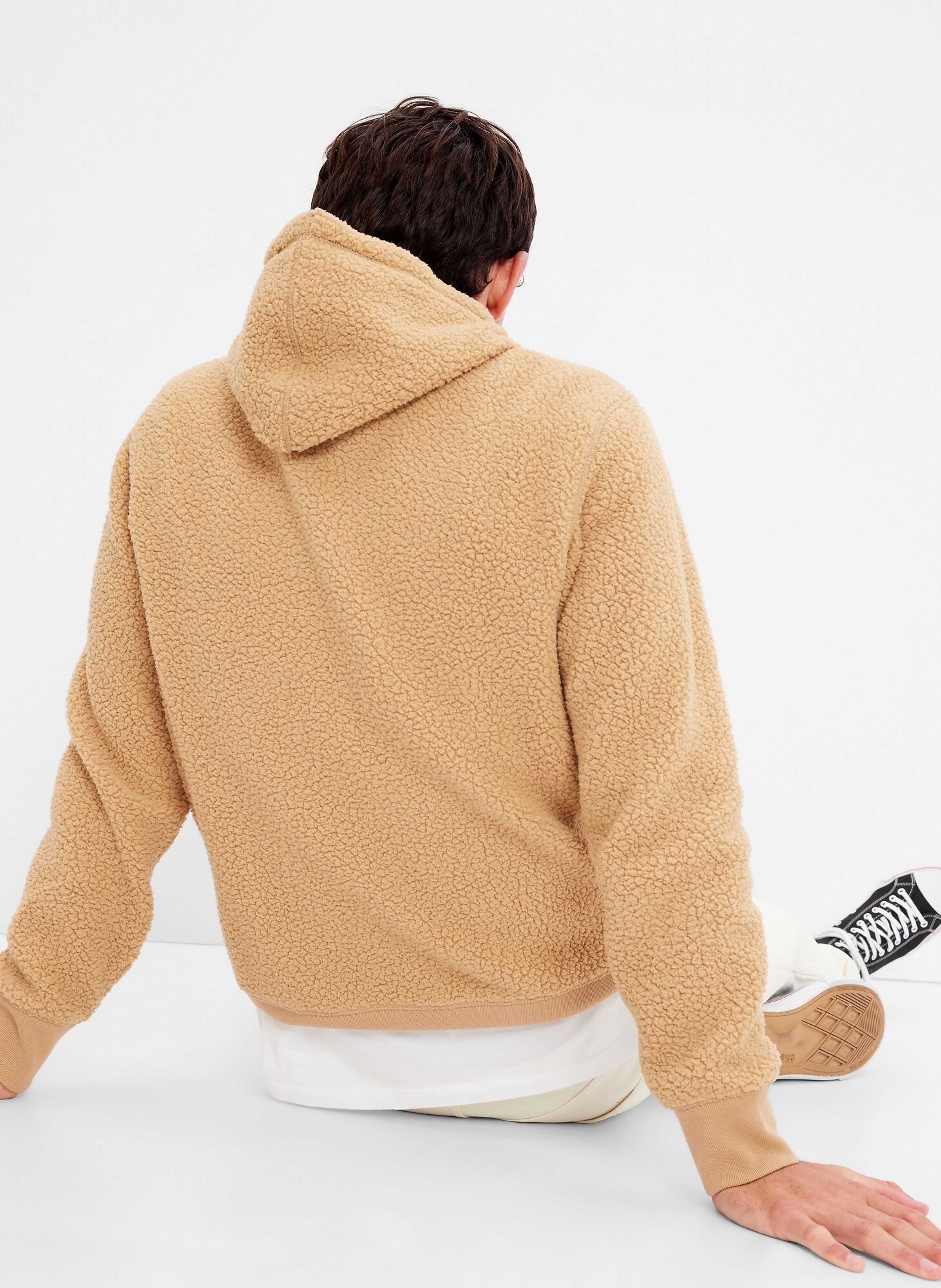 Hanorac sherpa cu logo GAP - 002