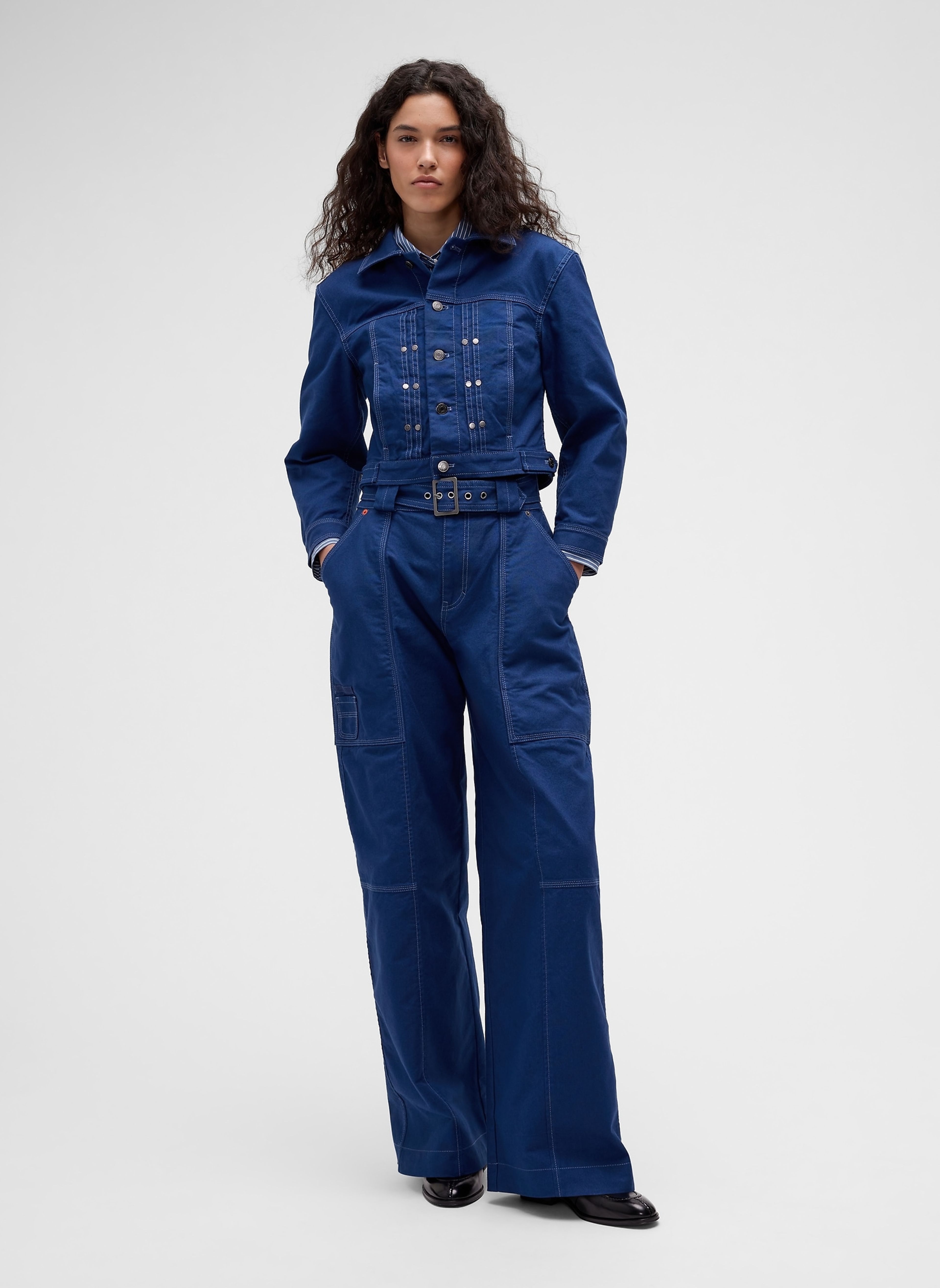 Płócienna kurtka crop GapStudio by Zac Posen - 003
