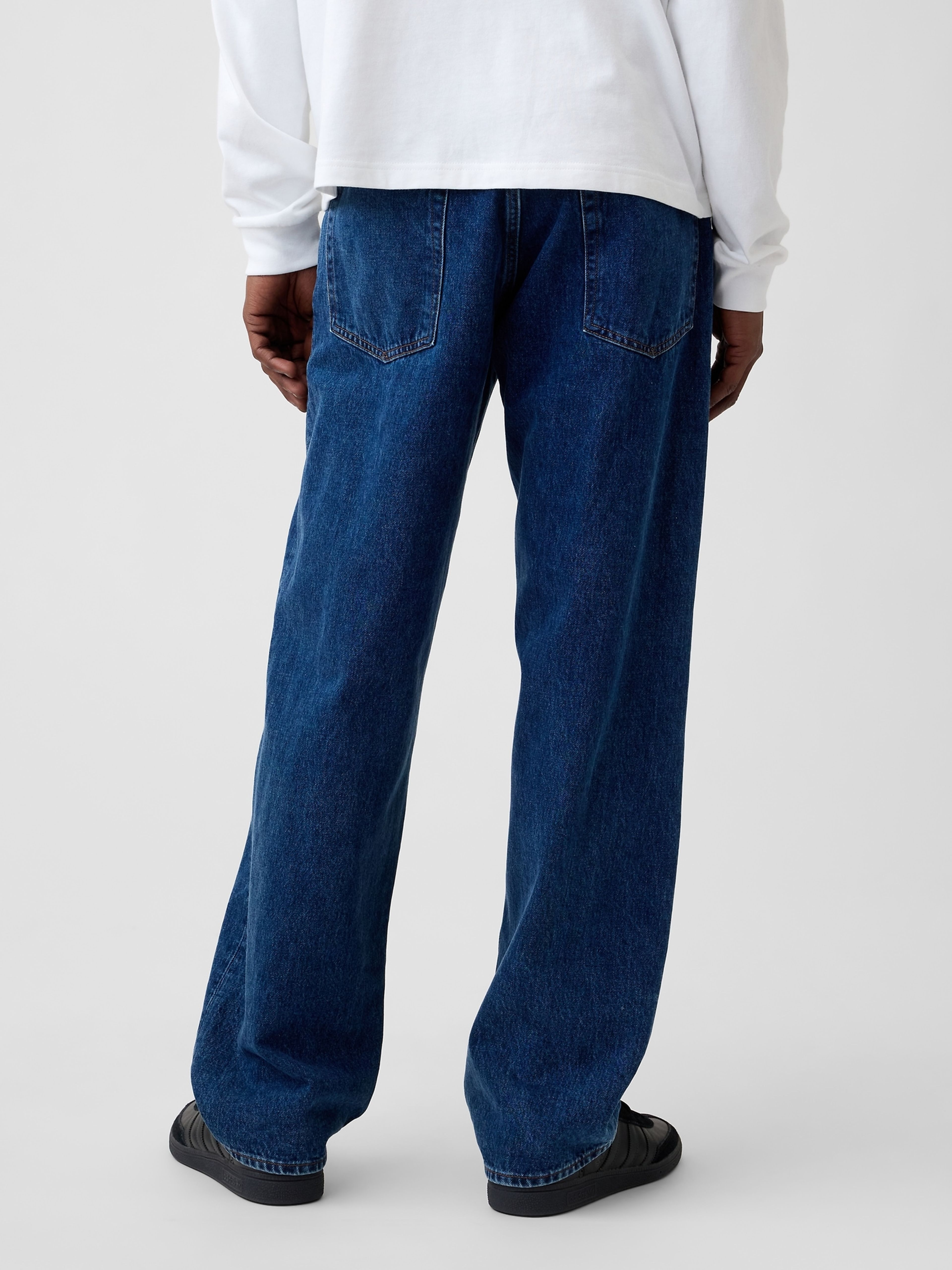 Džínsy Mid Rise Baggy unisex - 004