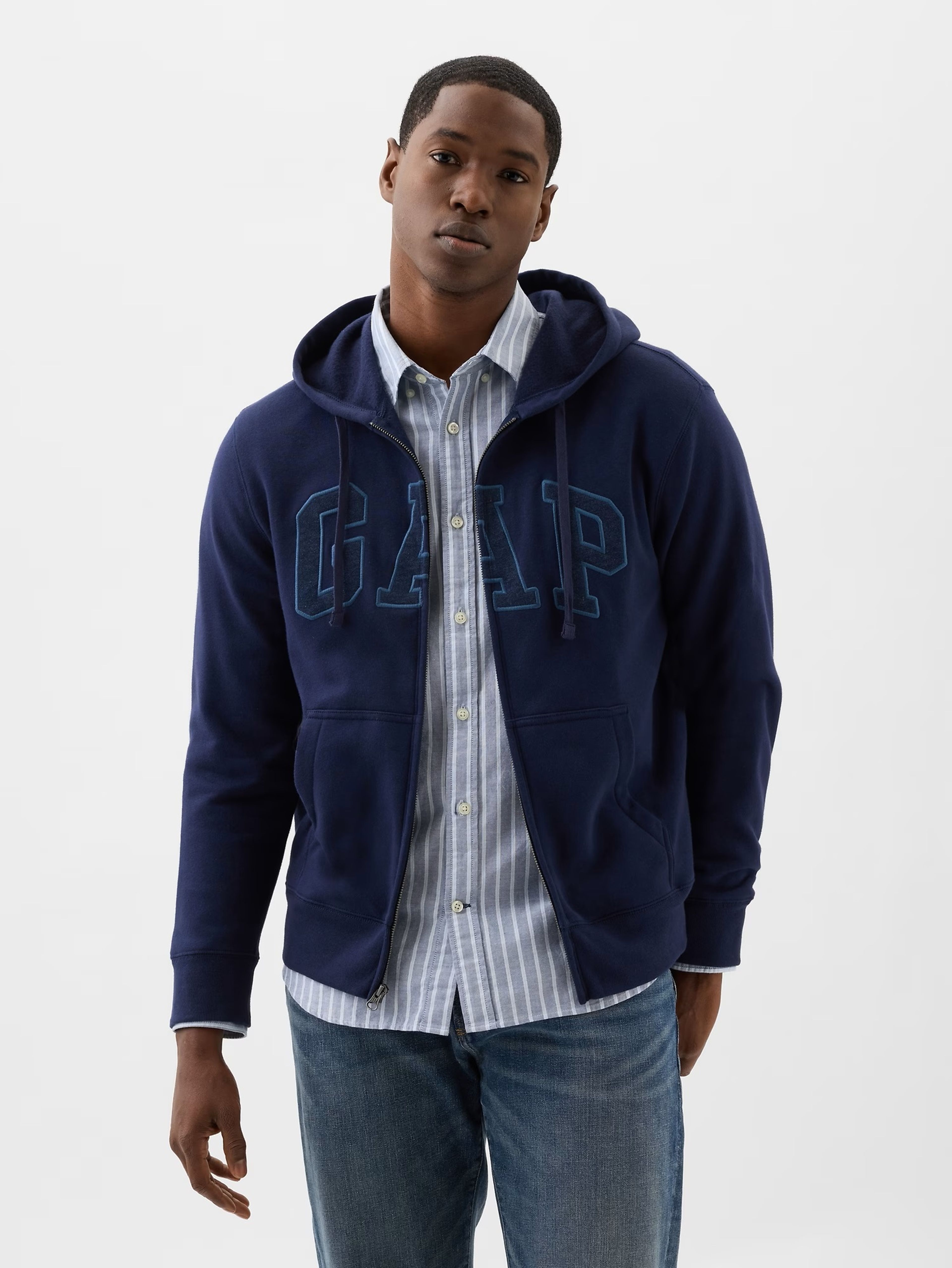 Sweatjacke GAP Logo mit Reißverschluss