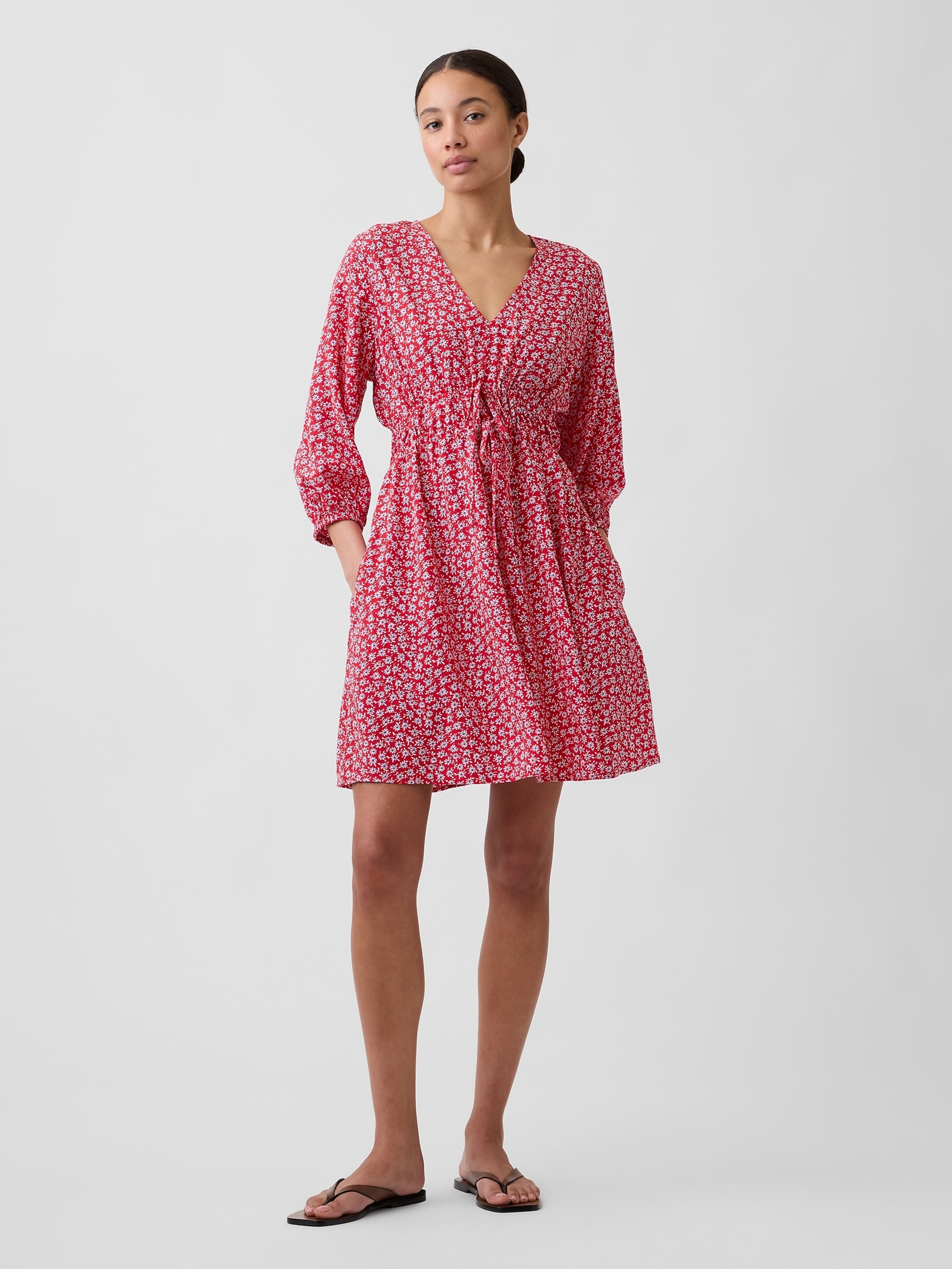 Vestido mini con bolsillos - 001