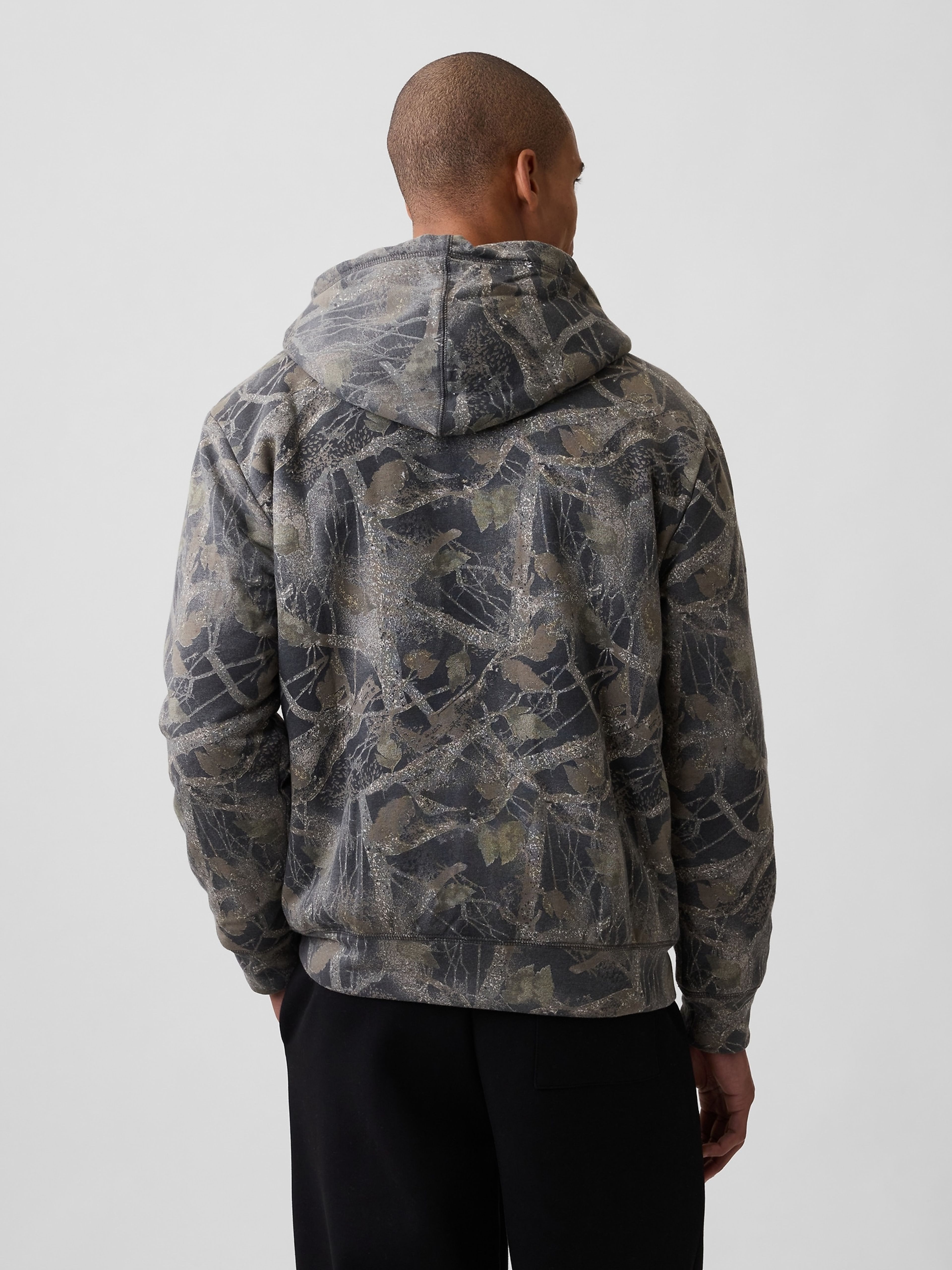 Felpa sherpa imbottita con logo - 002