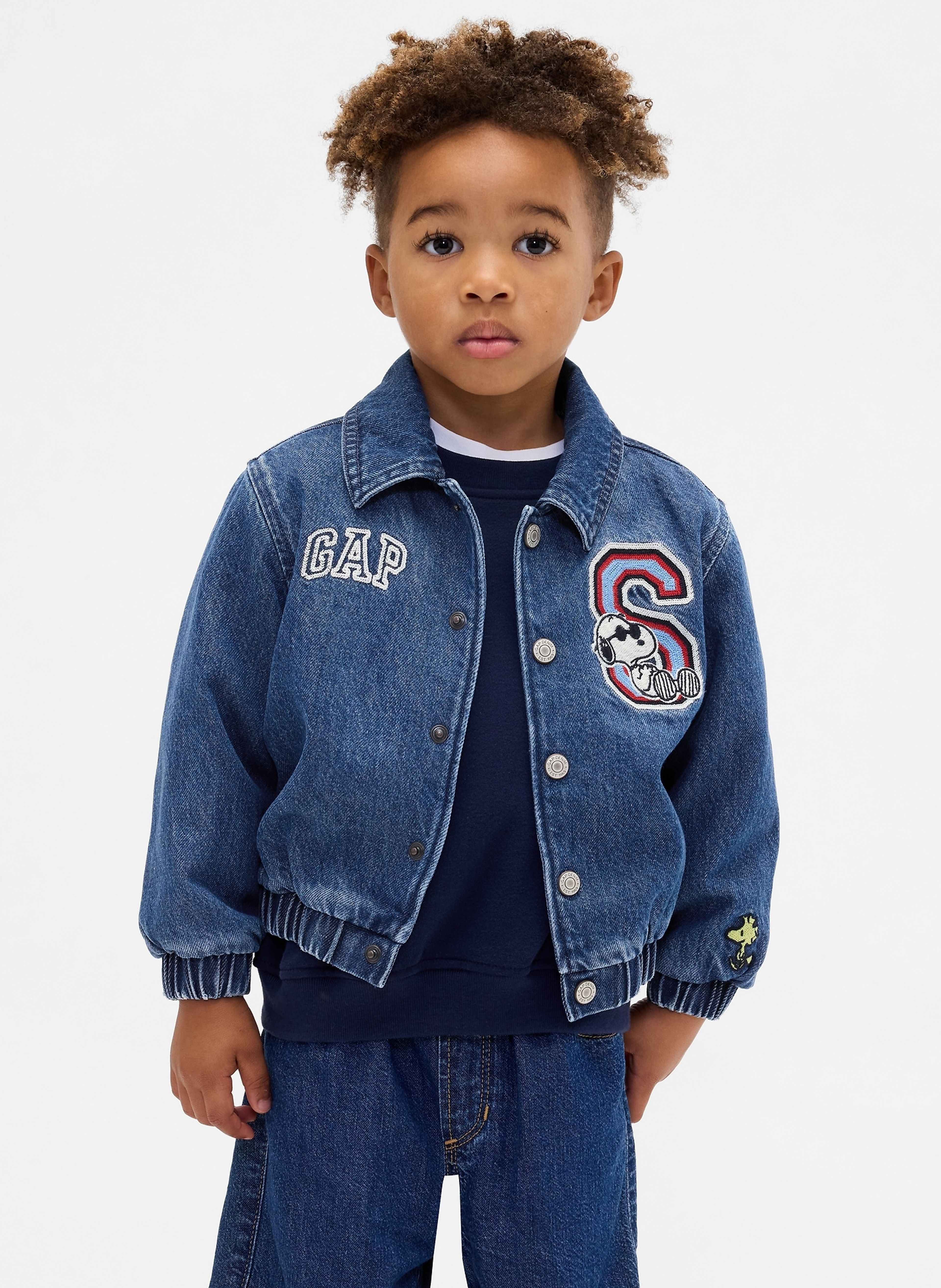 Baby Jeansjacke, Gap & Peanuts Snoopy - 002