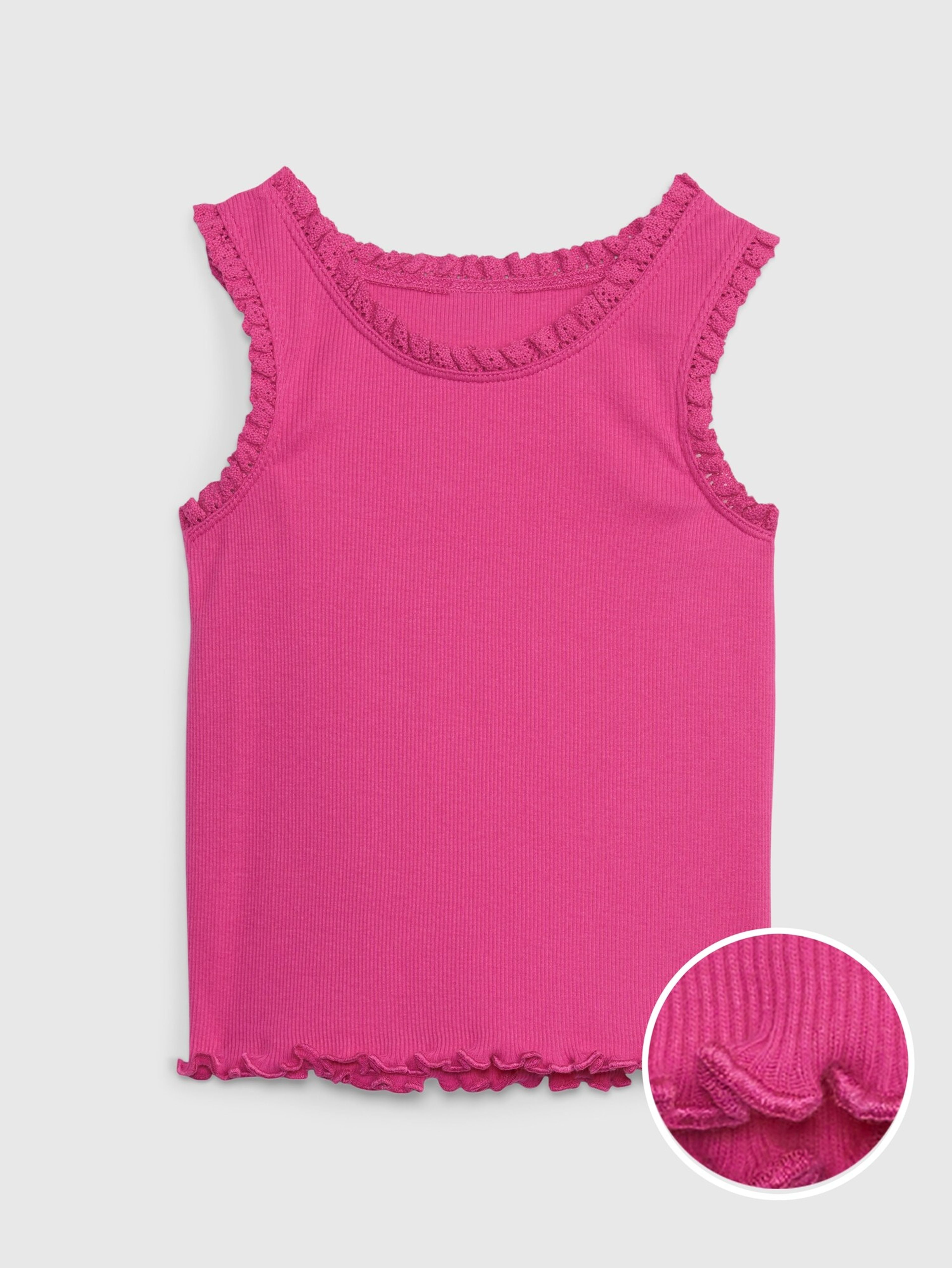 Baby tank top z koronką