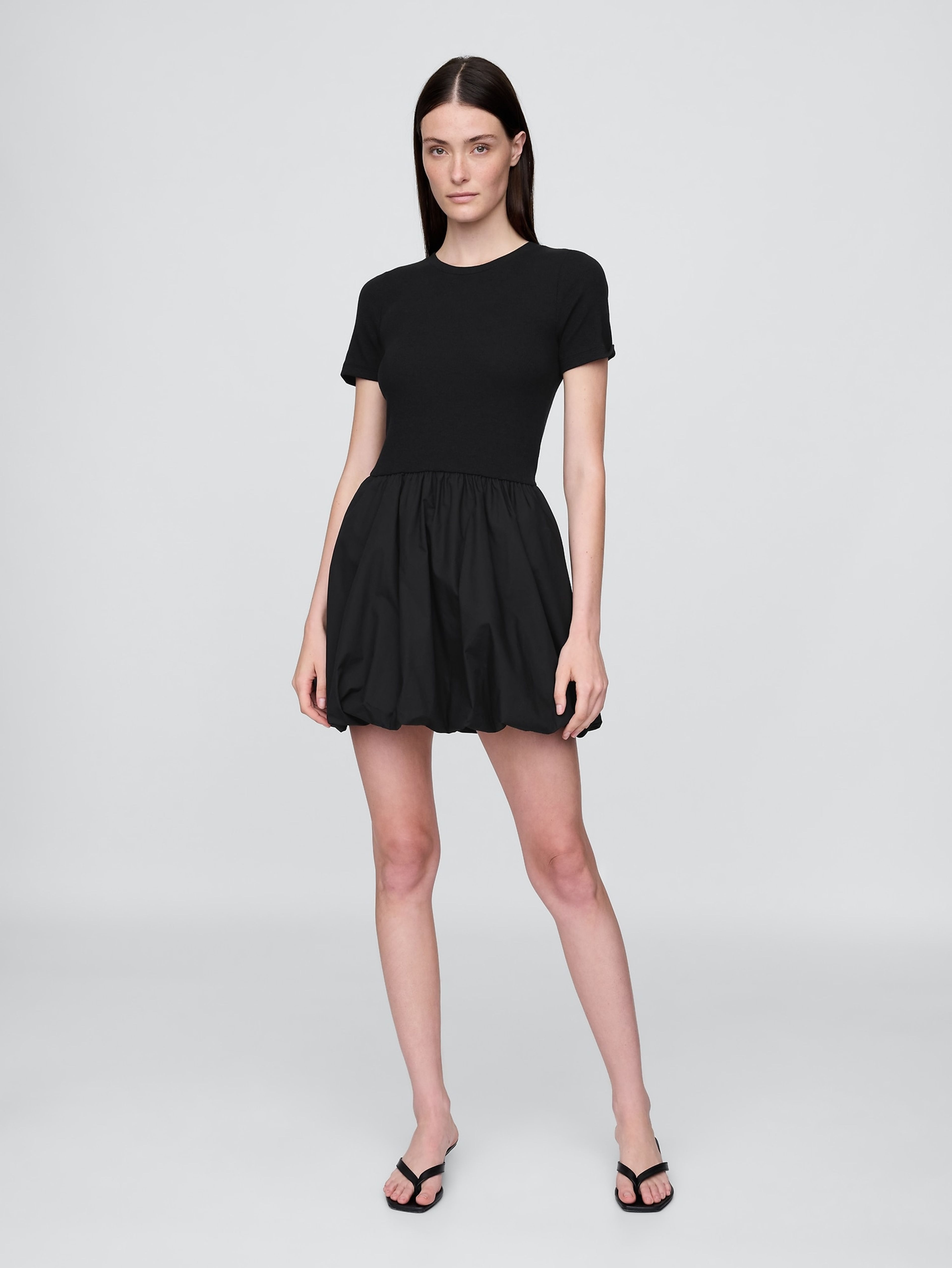 Damen-Ballon-Minikleid