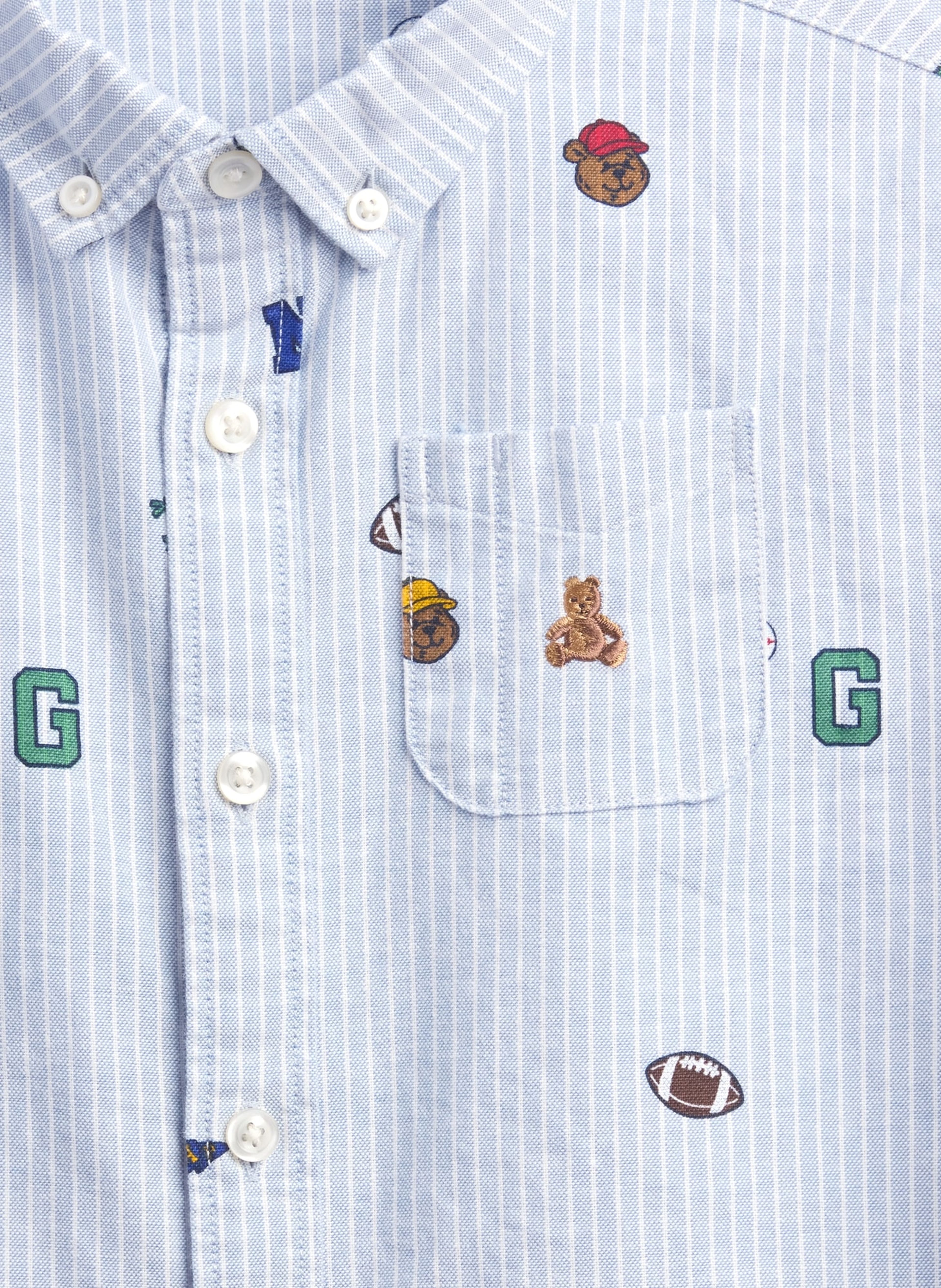 Baby Oversize Oxford-Hemd Big Shirt Brannan Bear - 004
