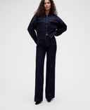 Jeansy High Rise GapStudio by Zac Posen-Granatowy - 001