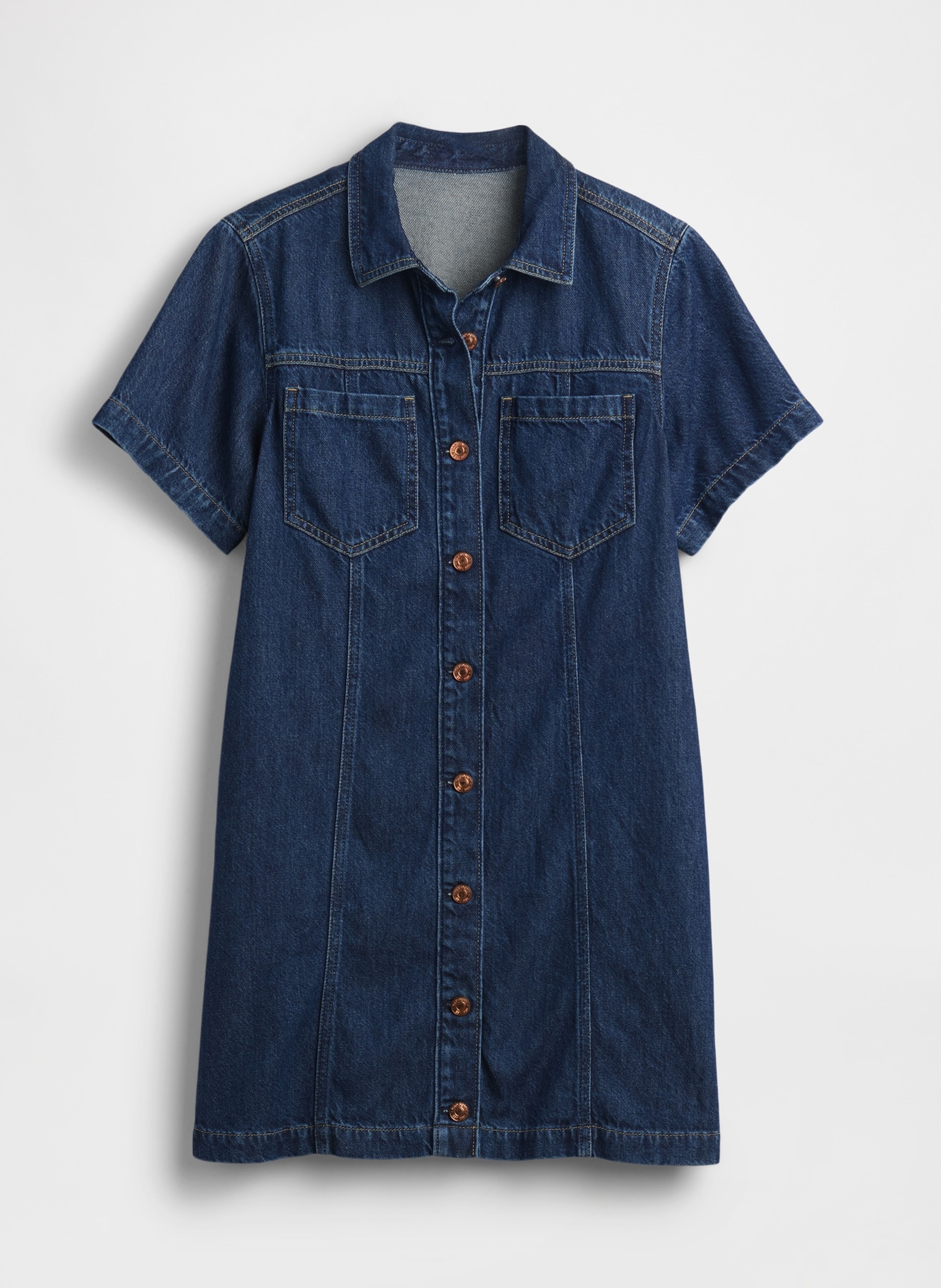 Rochie mini din denim UltraSoft - 005