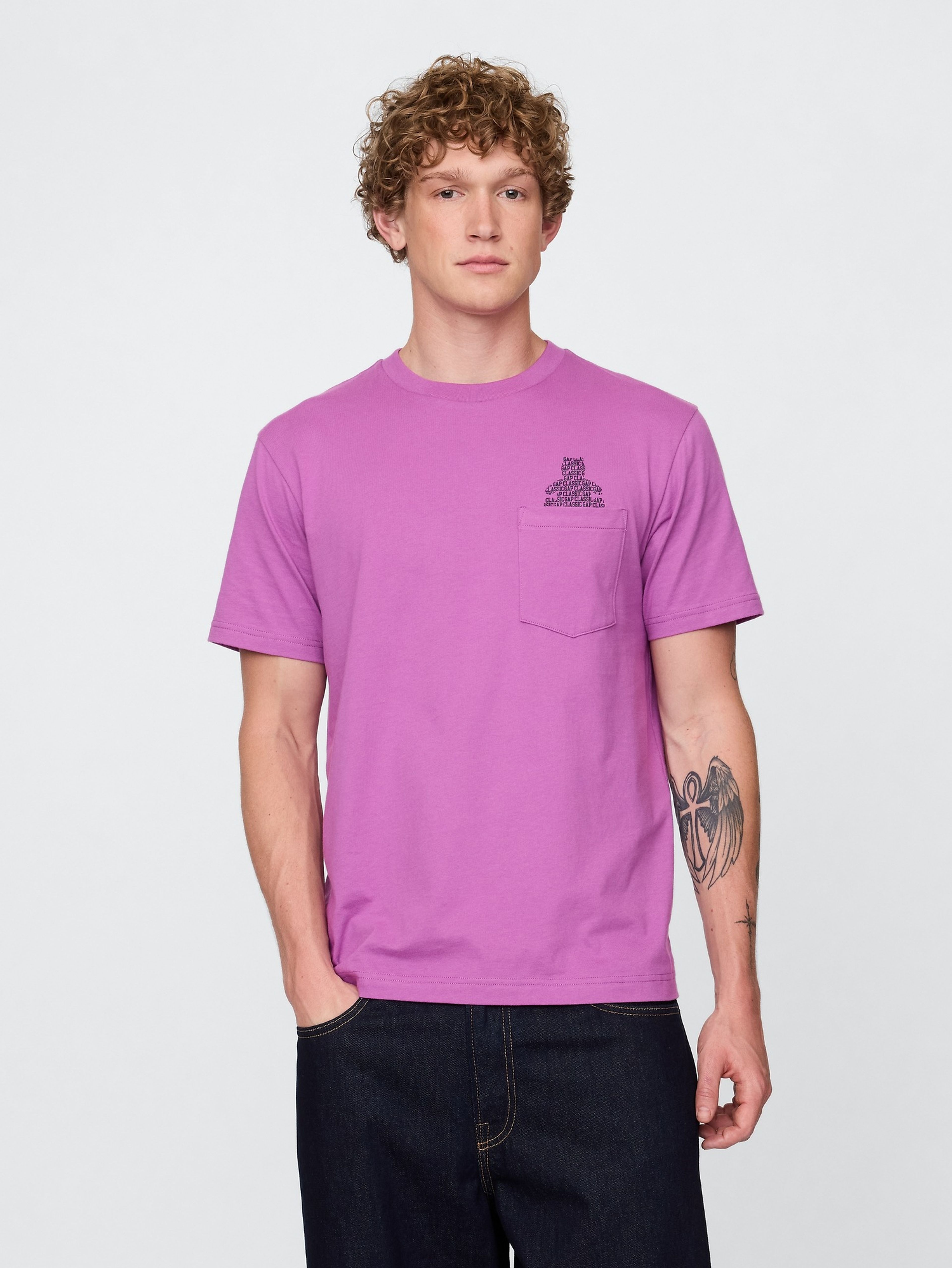 T-shirt z kieszonką Brannan