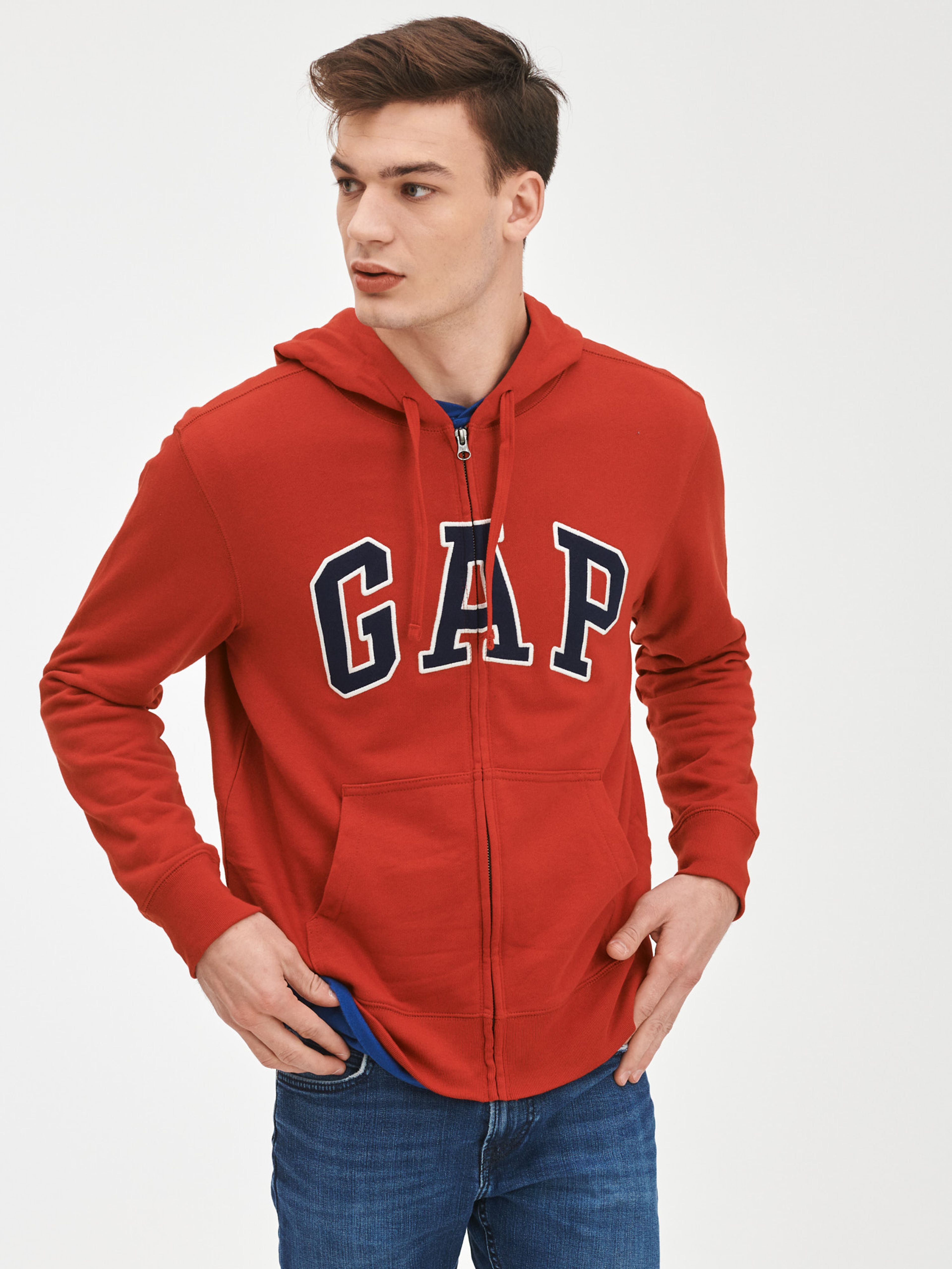 Sweatjacke mit Reißverschluss GAP Logo