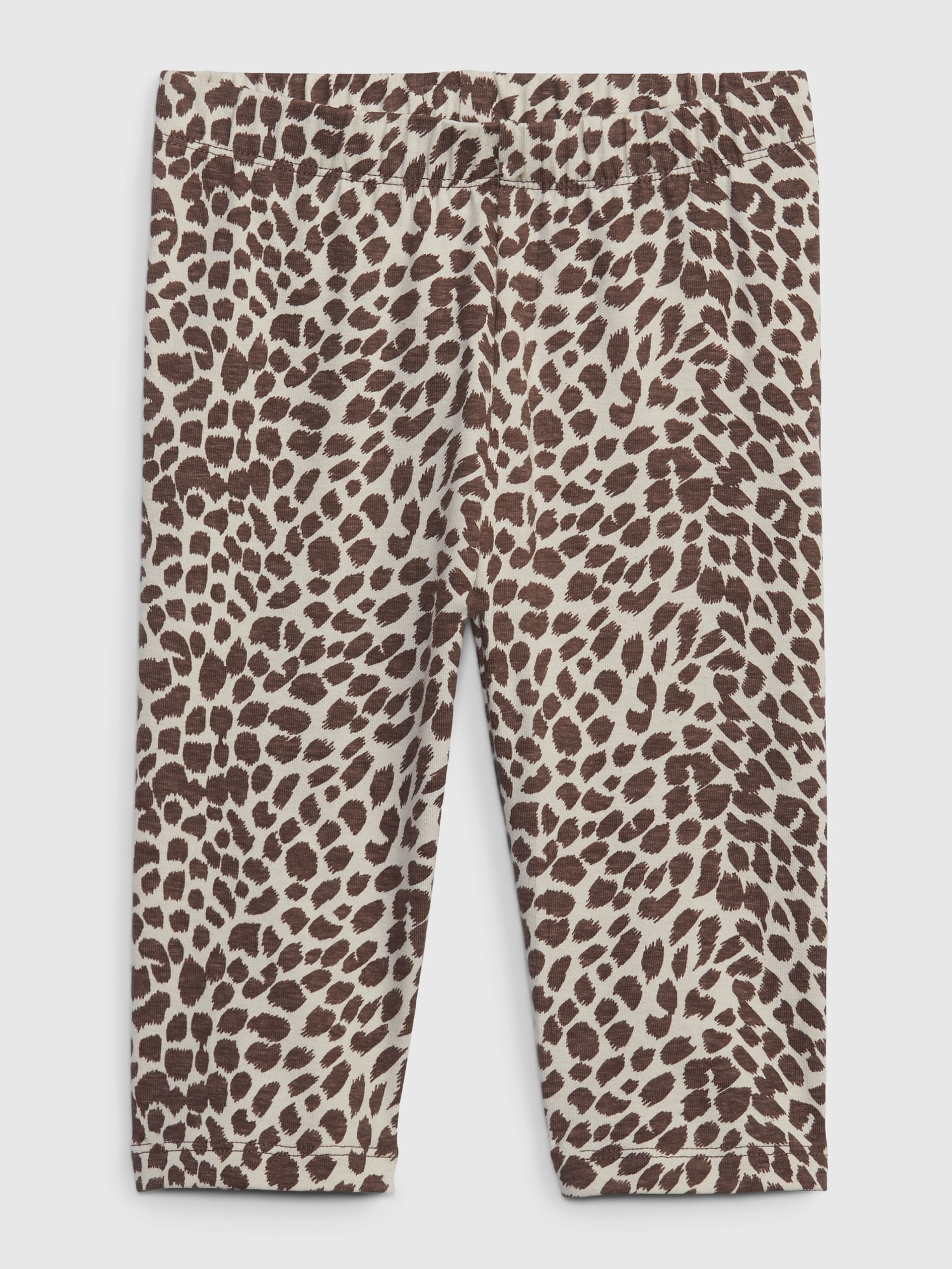 Baby organic capri legíny leopard