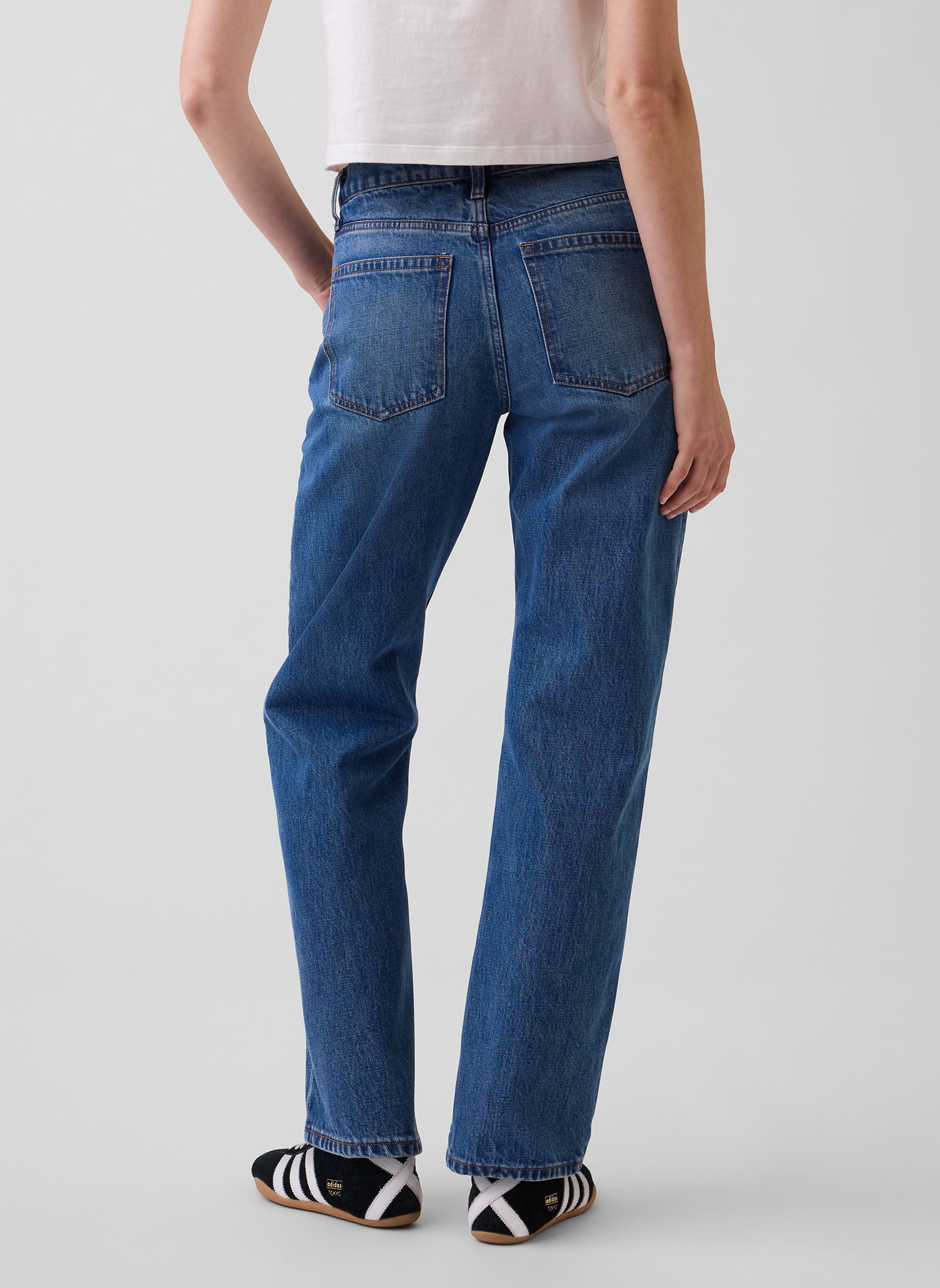Jean Mid Rise Straight Taper - 004