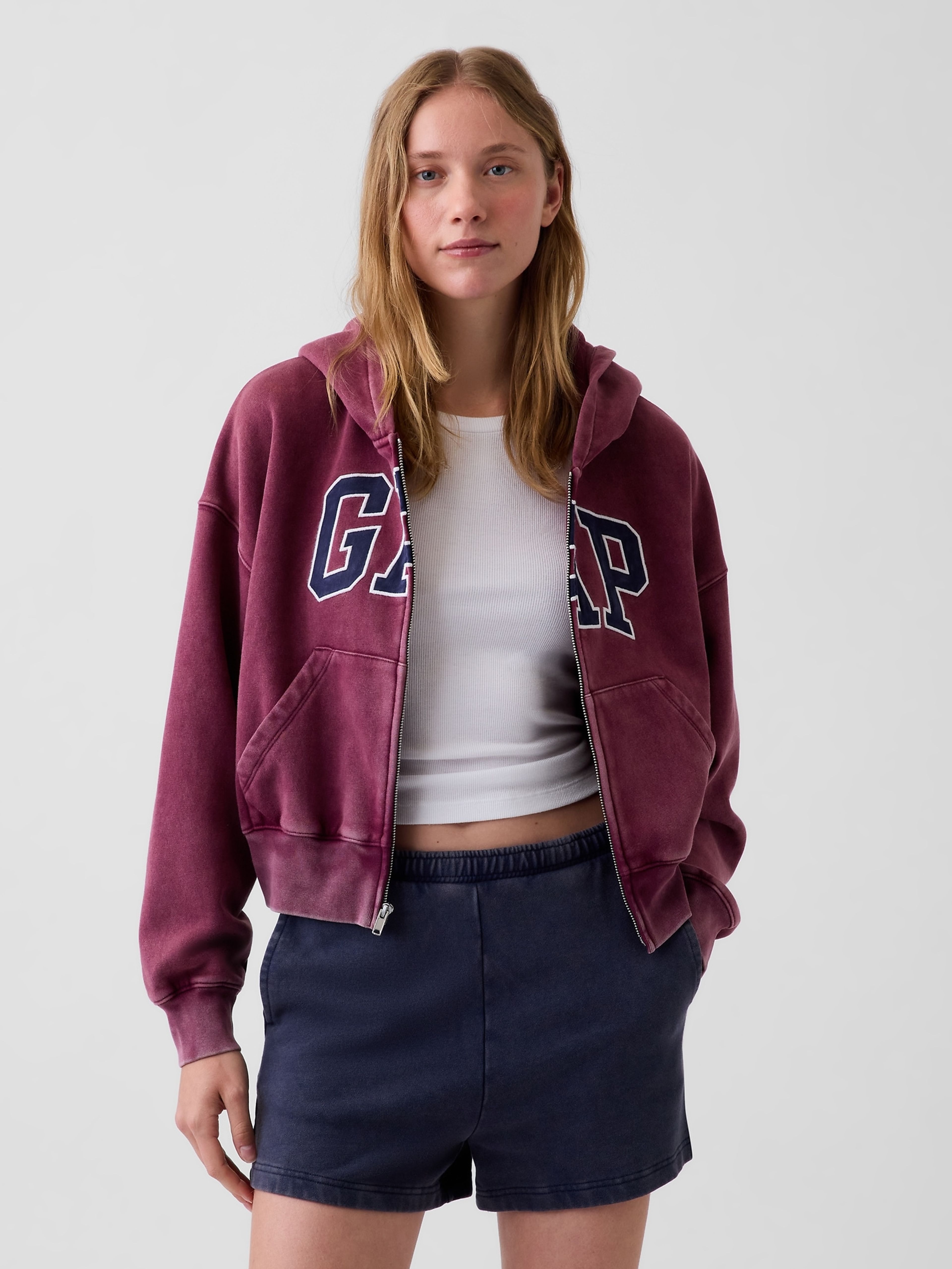 Oversize sweatshirt VintageSoft met logo - 001