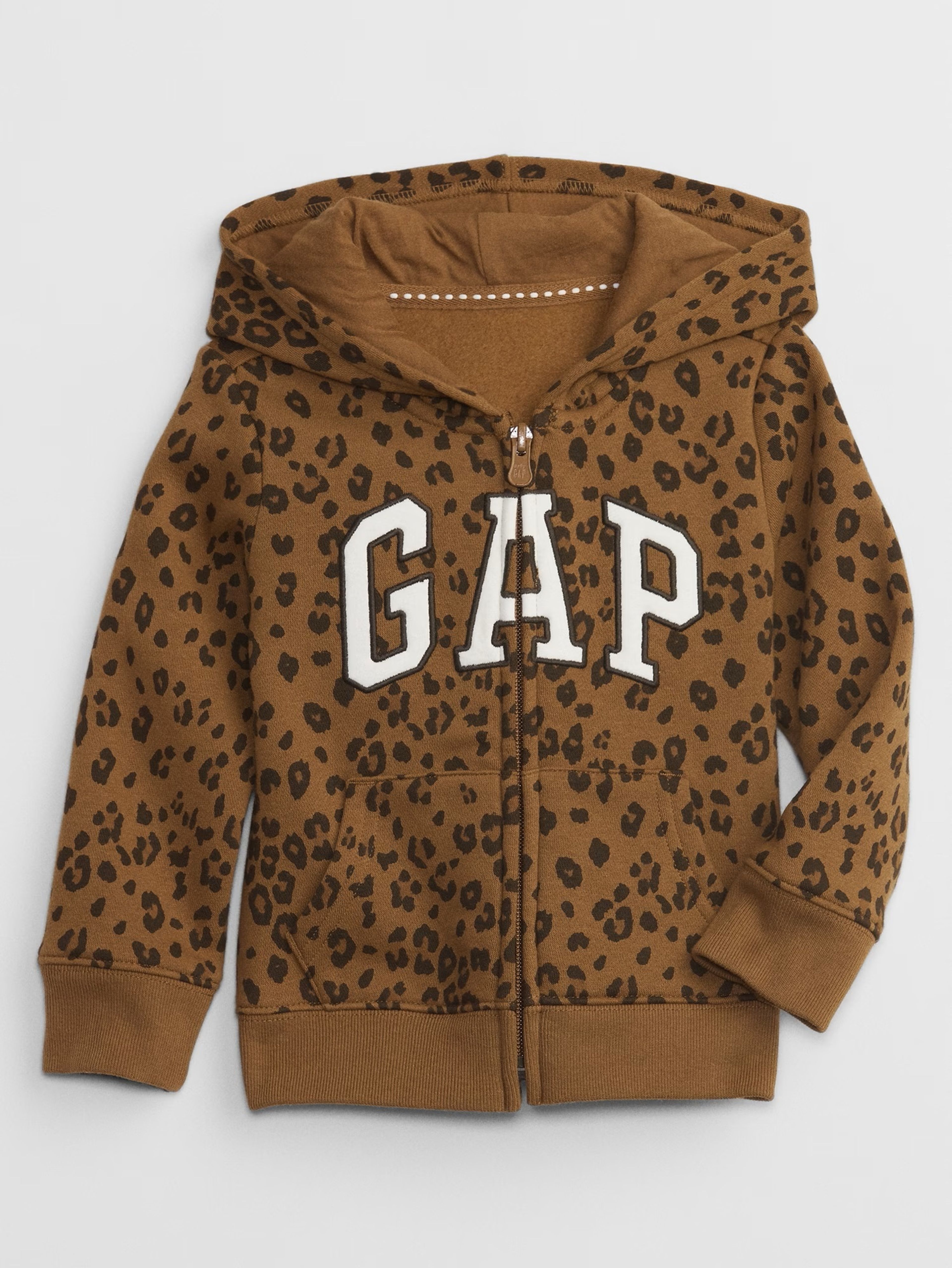 Kinder-Sweatjacke mit Leoparden Logo