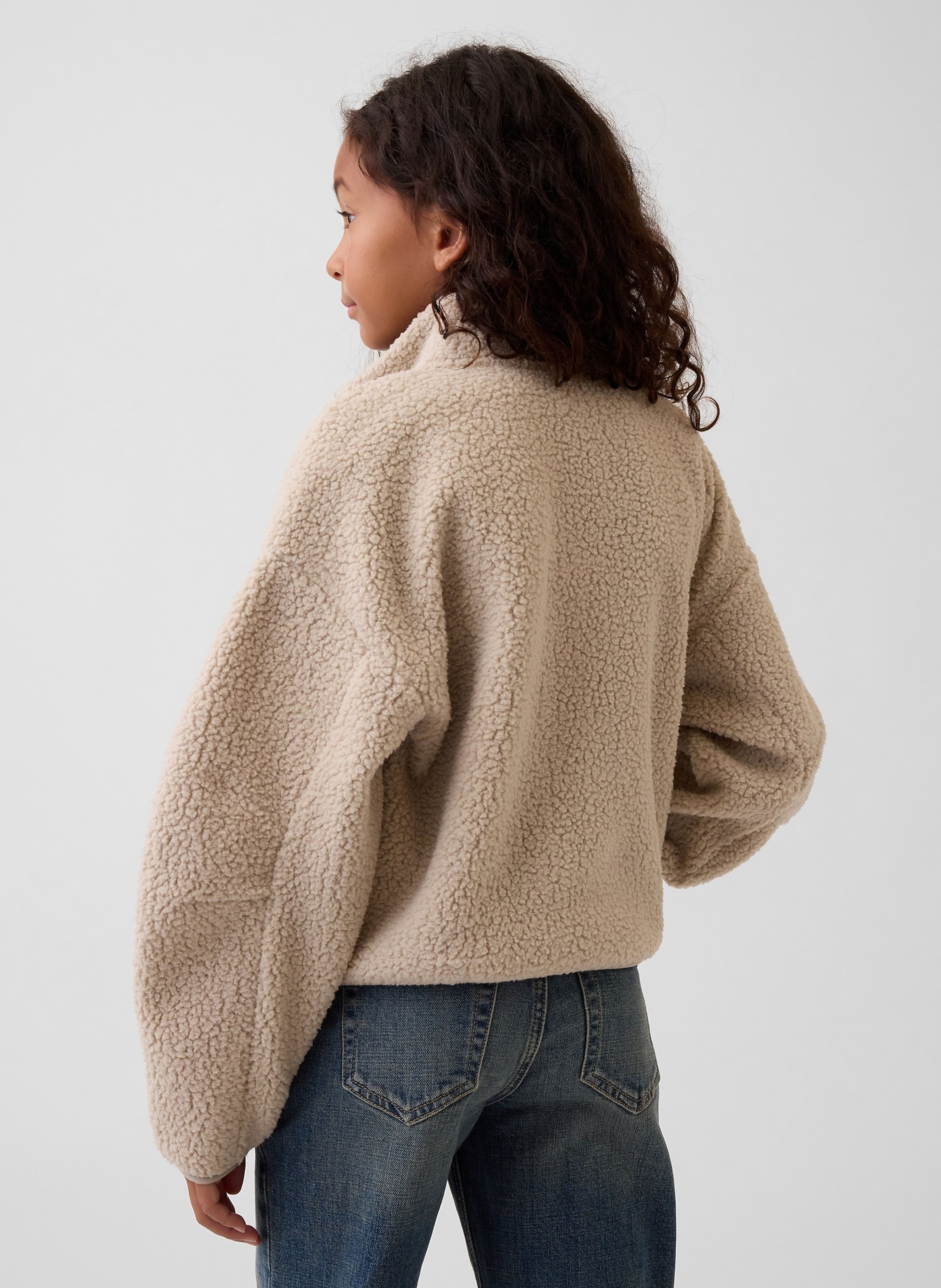 Dziecięca bluza sherpa z logo - 003