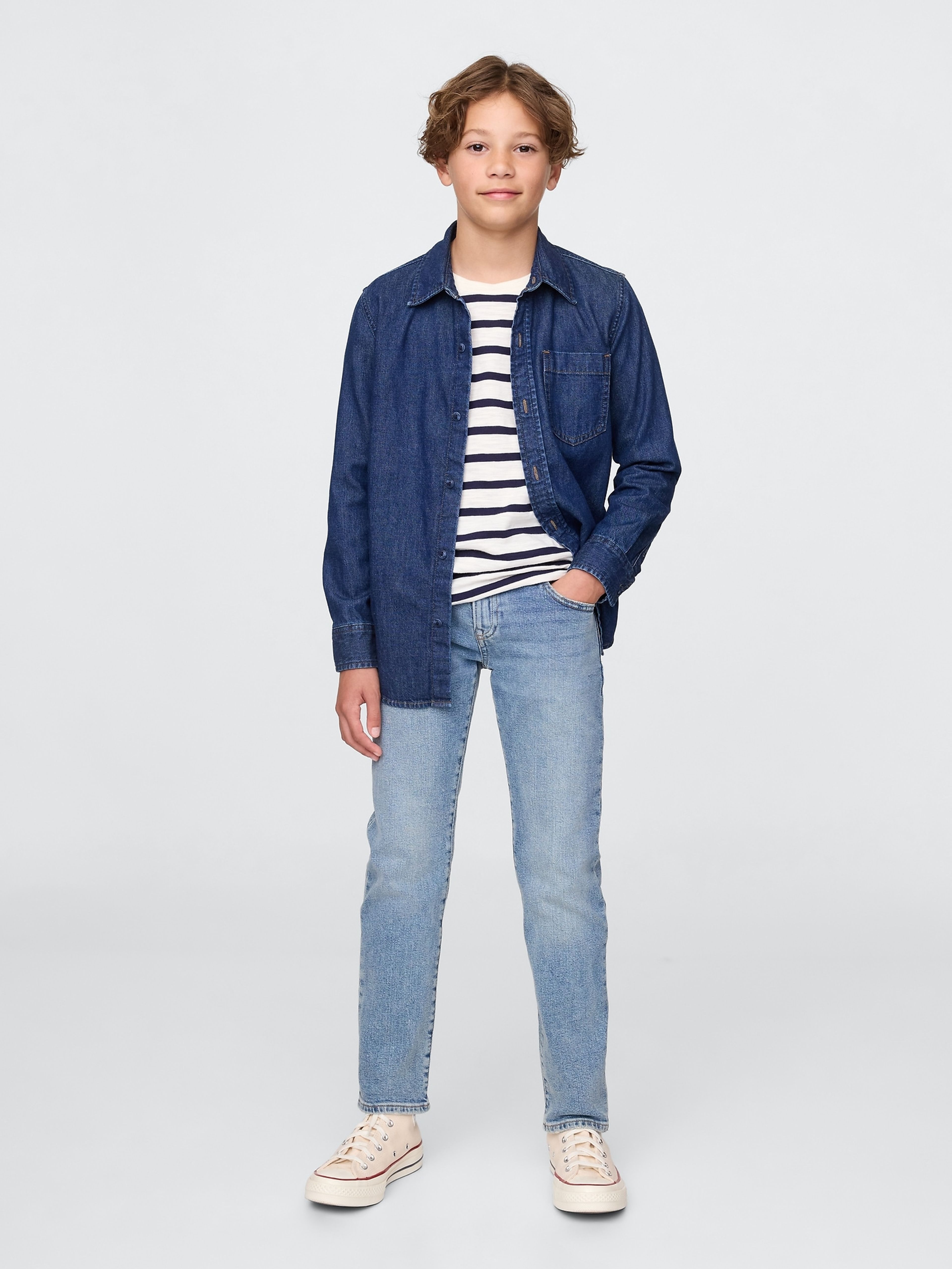 Dziecięce jeansy slim high rise