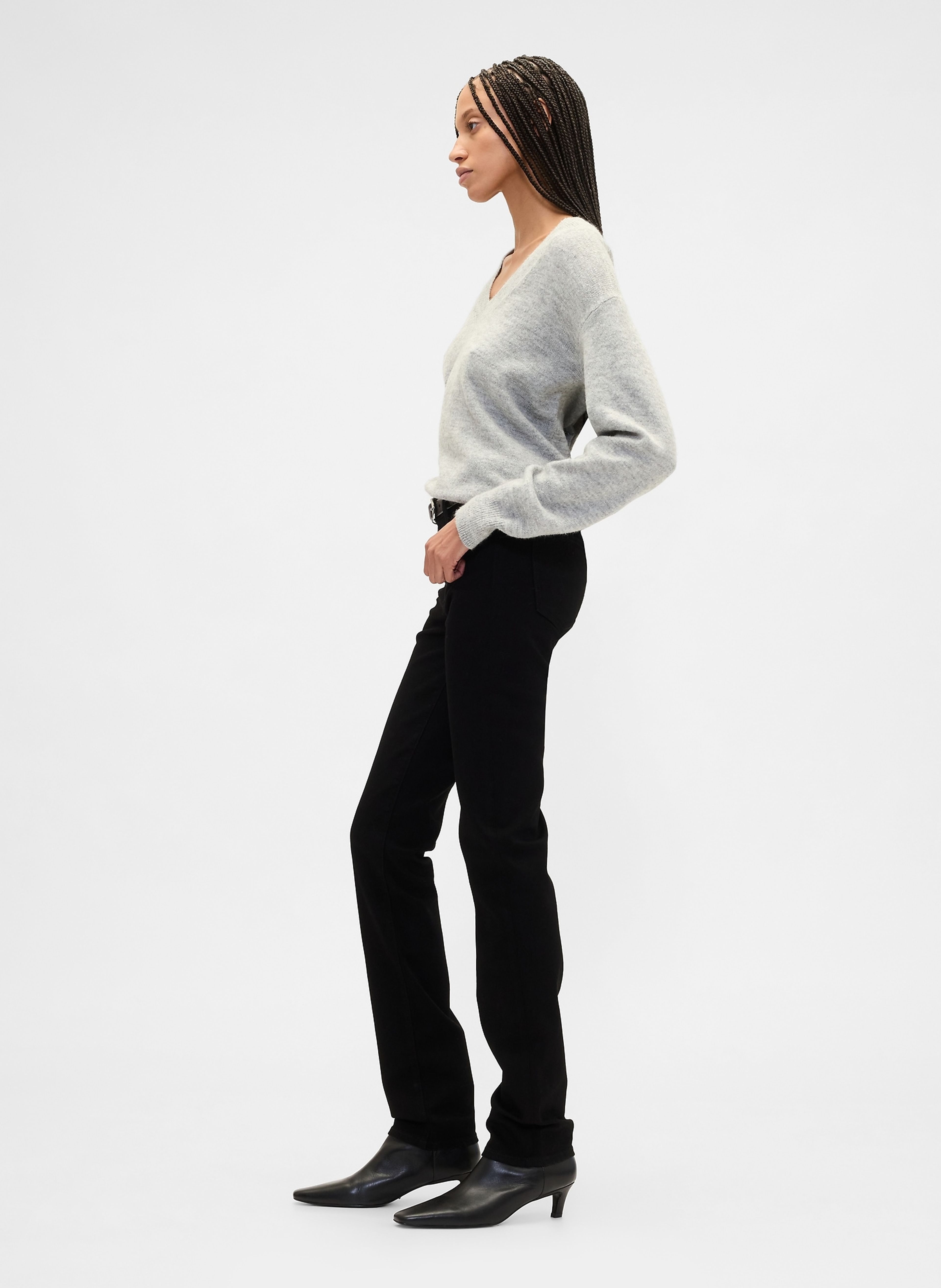 Jeansy Mid Rise Classic Straight - 003
