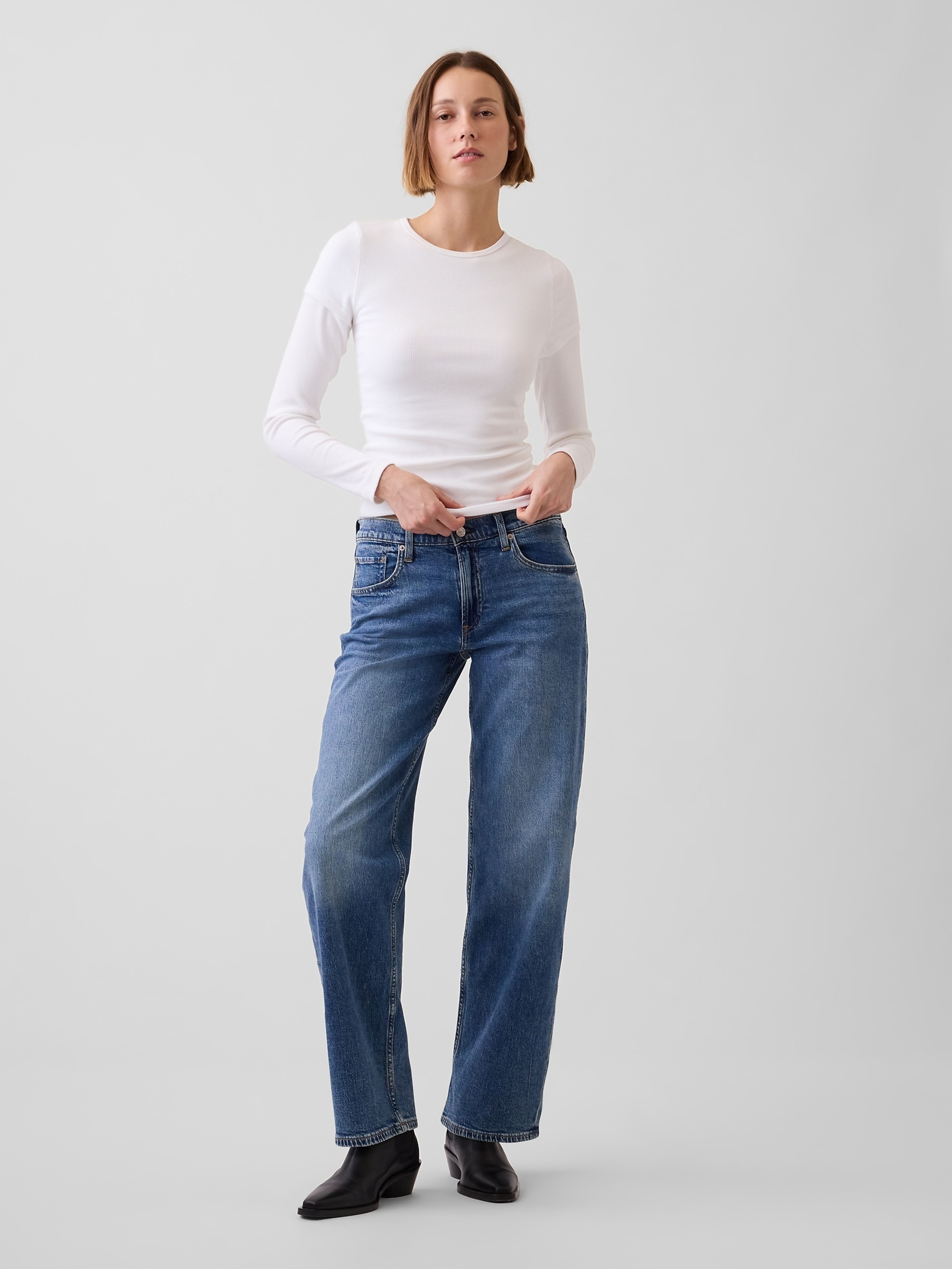 Jeansy Low Rise 90s Loose - 001