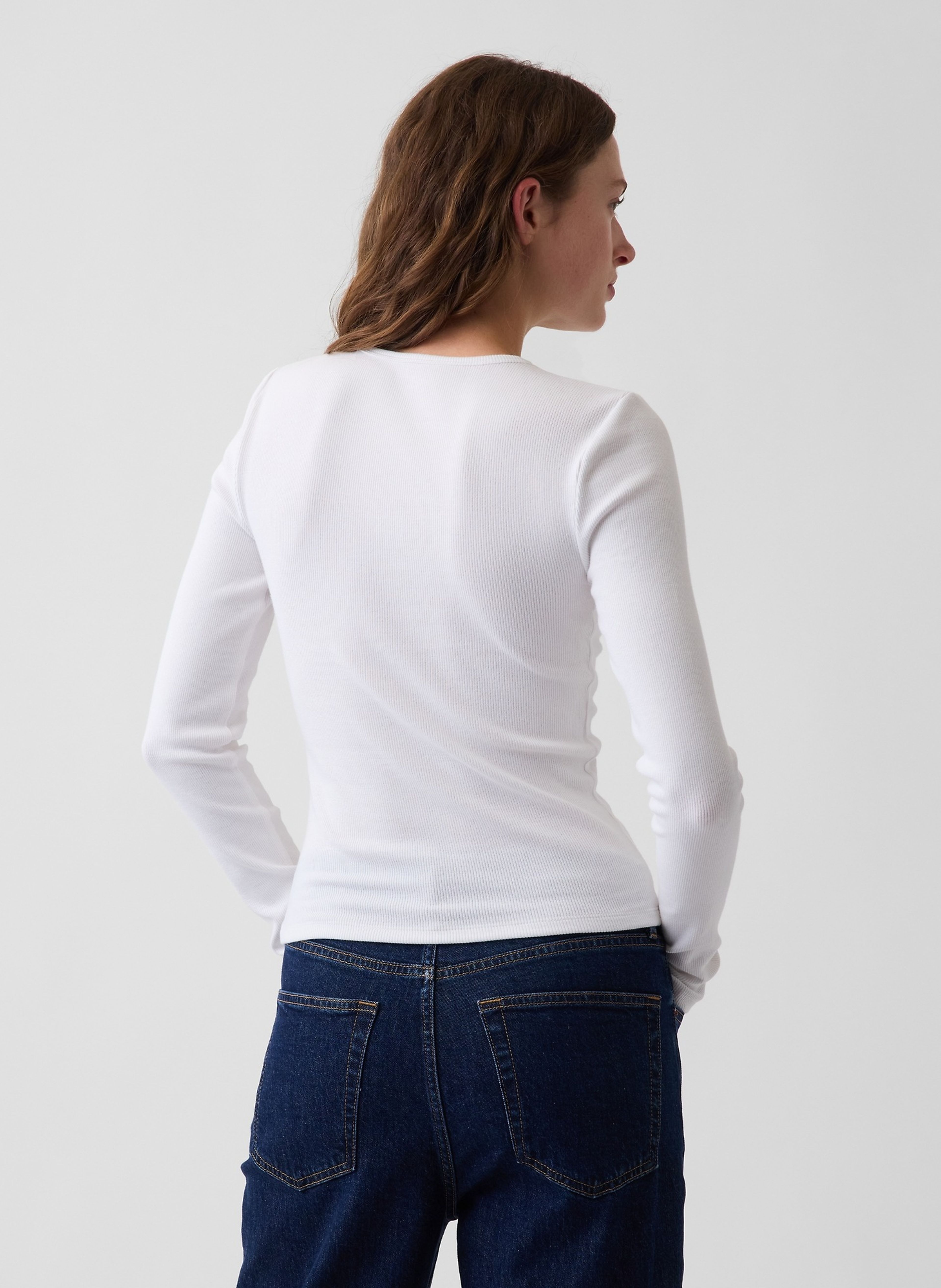 Ripp-T-Shirt mit Logo - 003