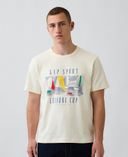 T-shirt Heavyweight con logo-Beige - 001