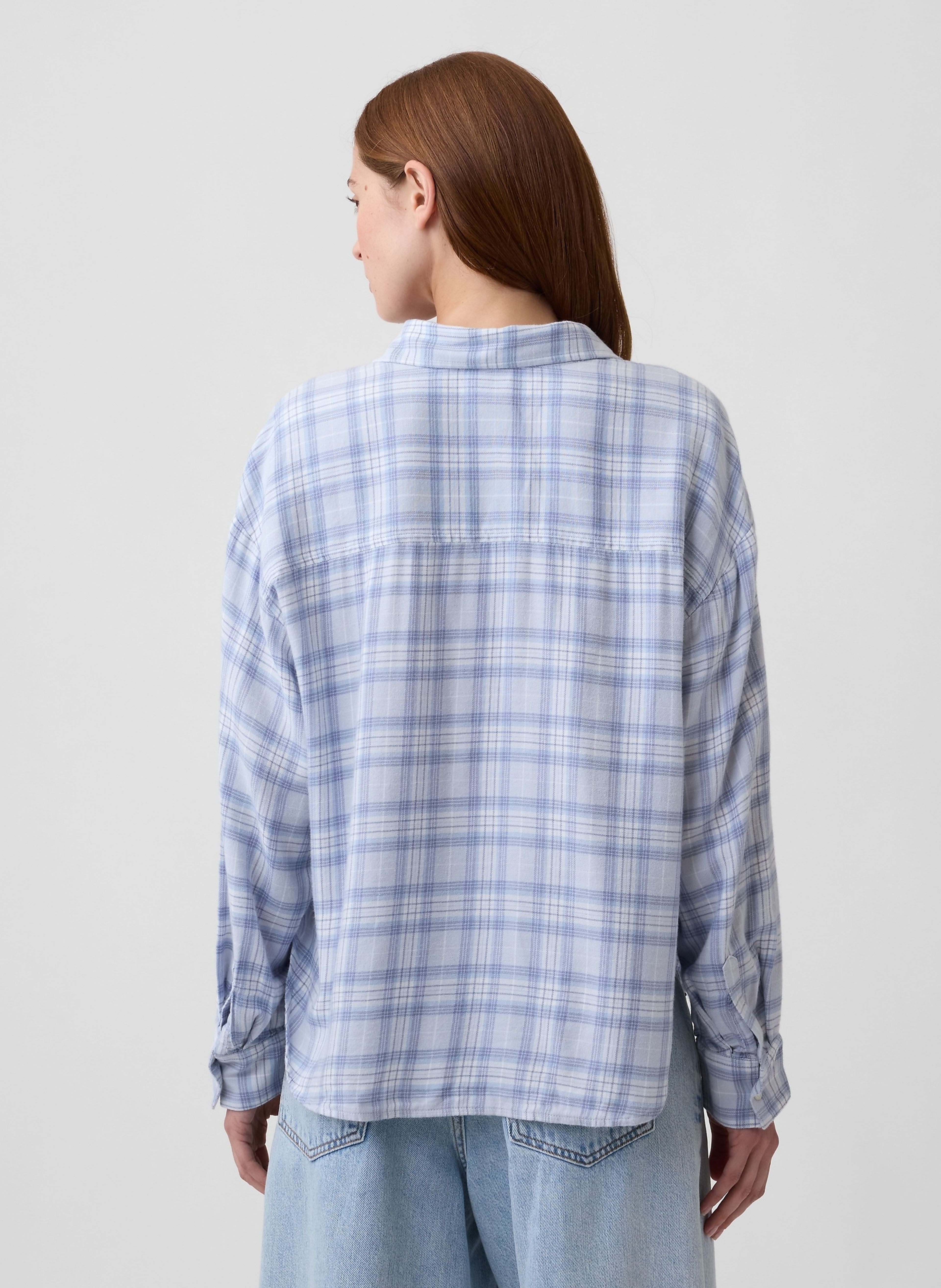 Flanellen oversized overhemd - 002
