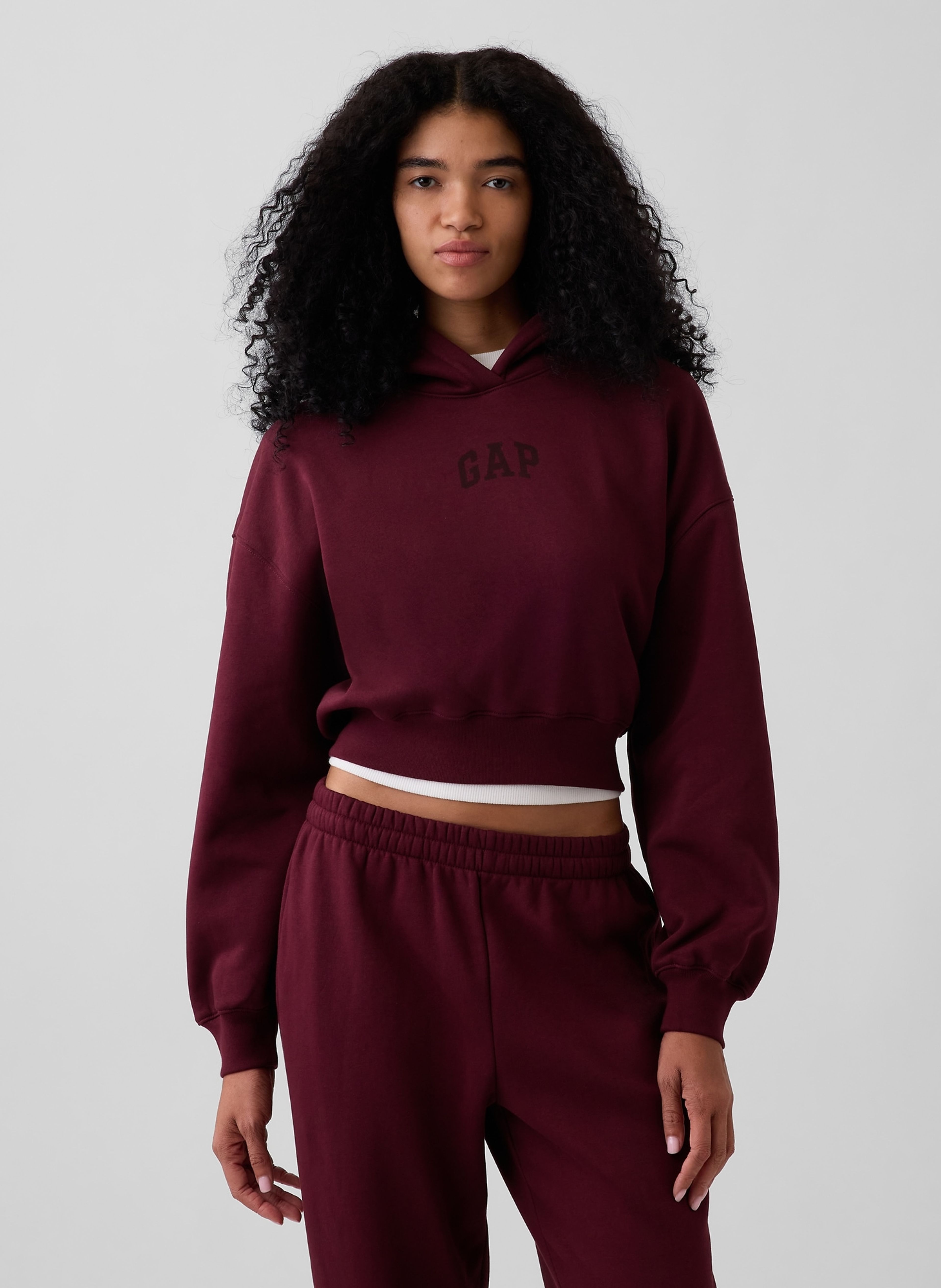 Crop mikina VintageSoft s logem - 005
