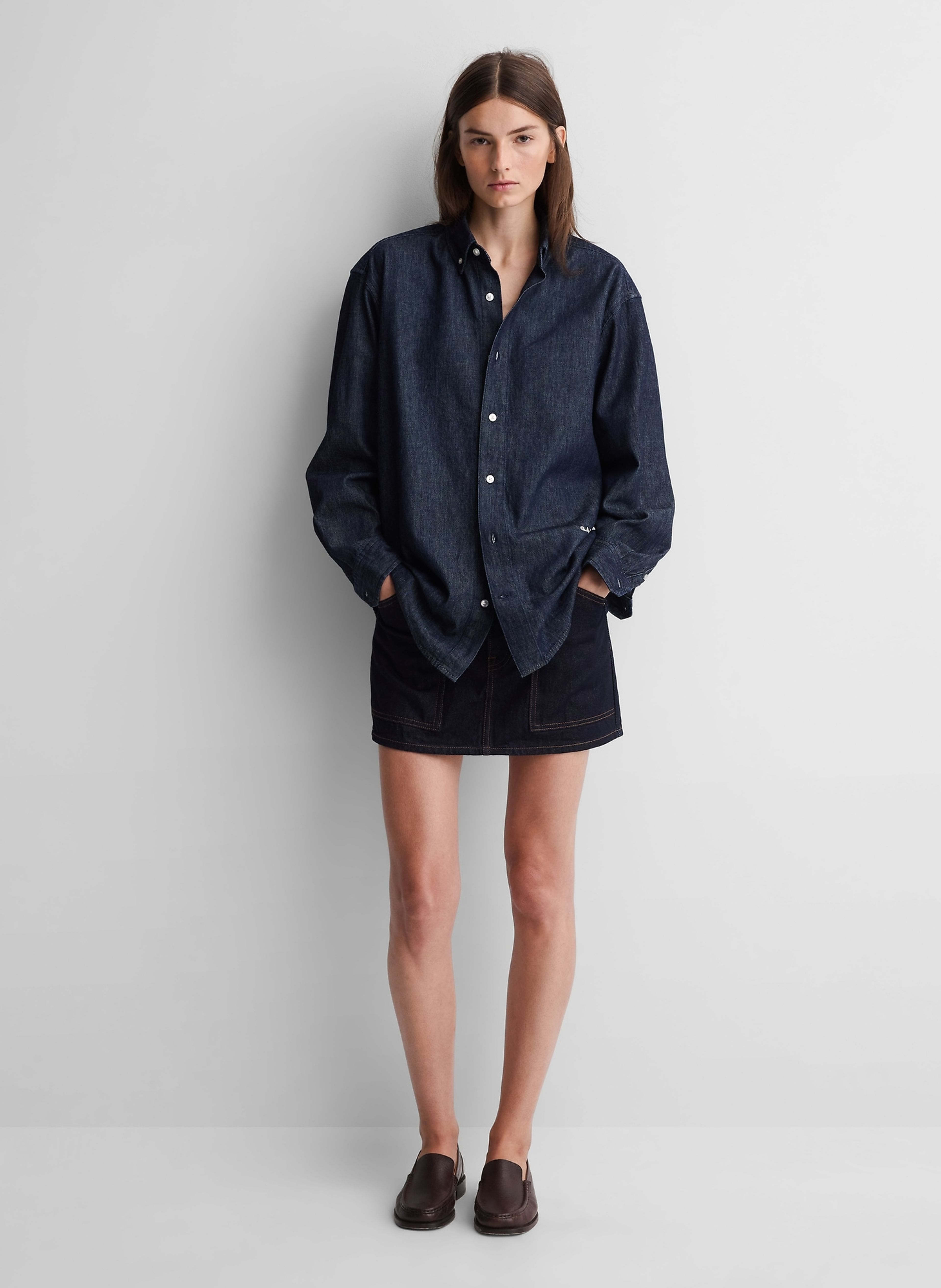 Relaxed denim overhemd Gap × A.P.C. unisex - 004