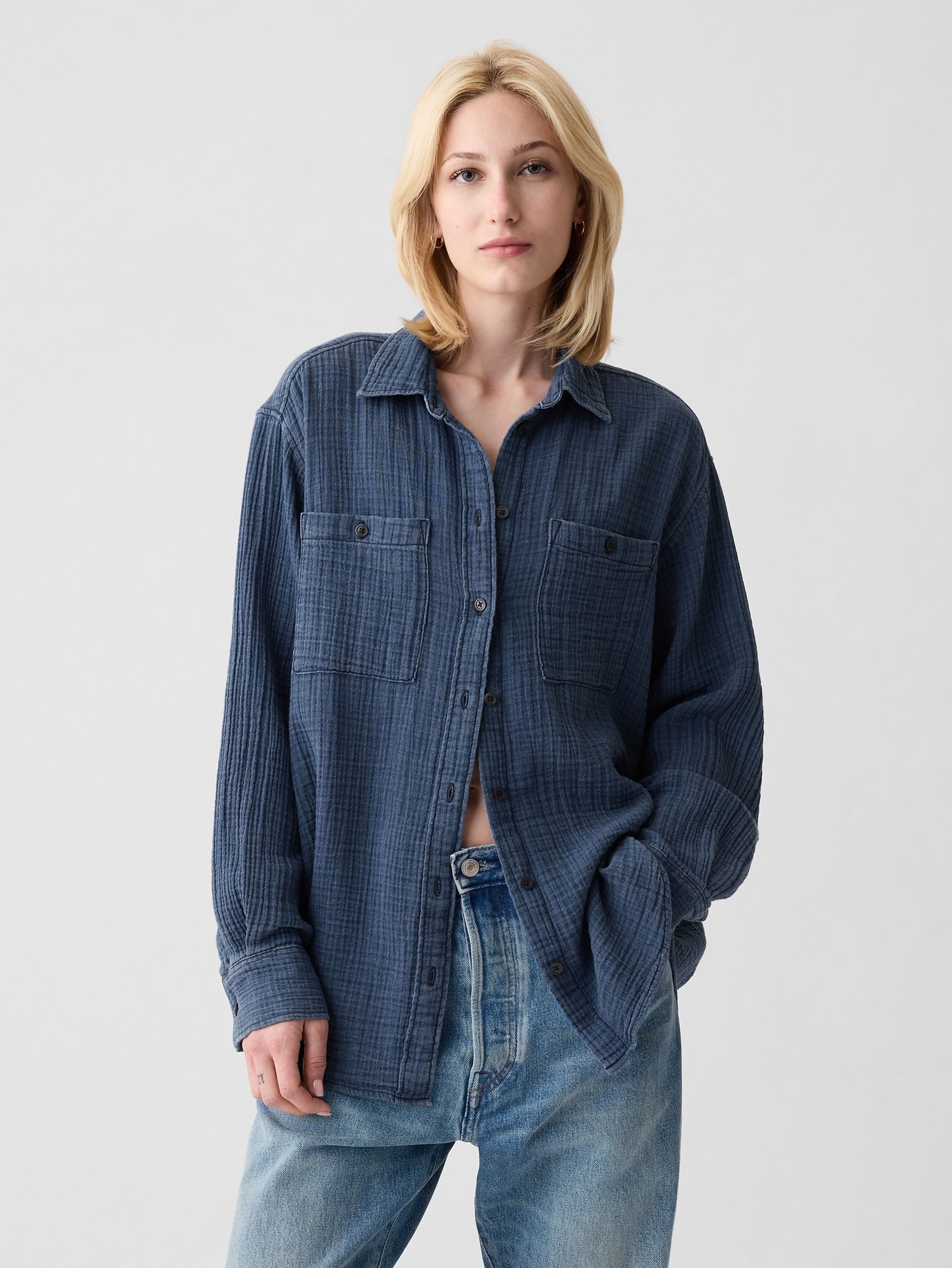 Muszlin ing oversize