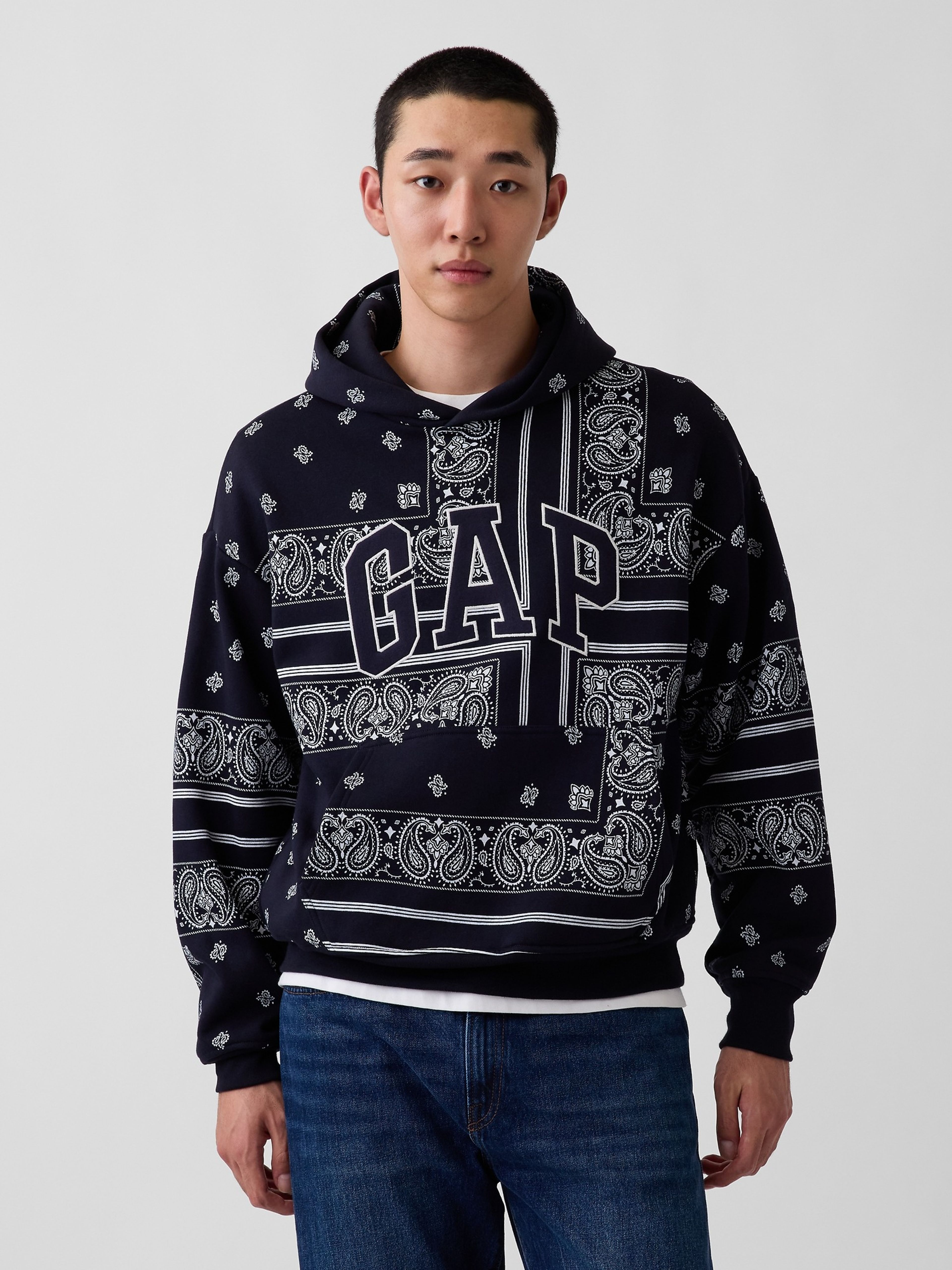 Oversize sweatshirt Bandana VintageSoft unisex met logo - 002