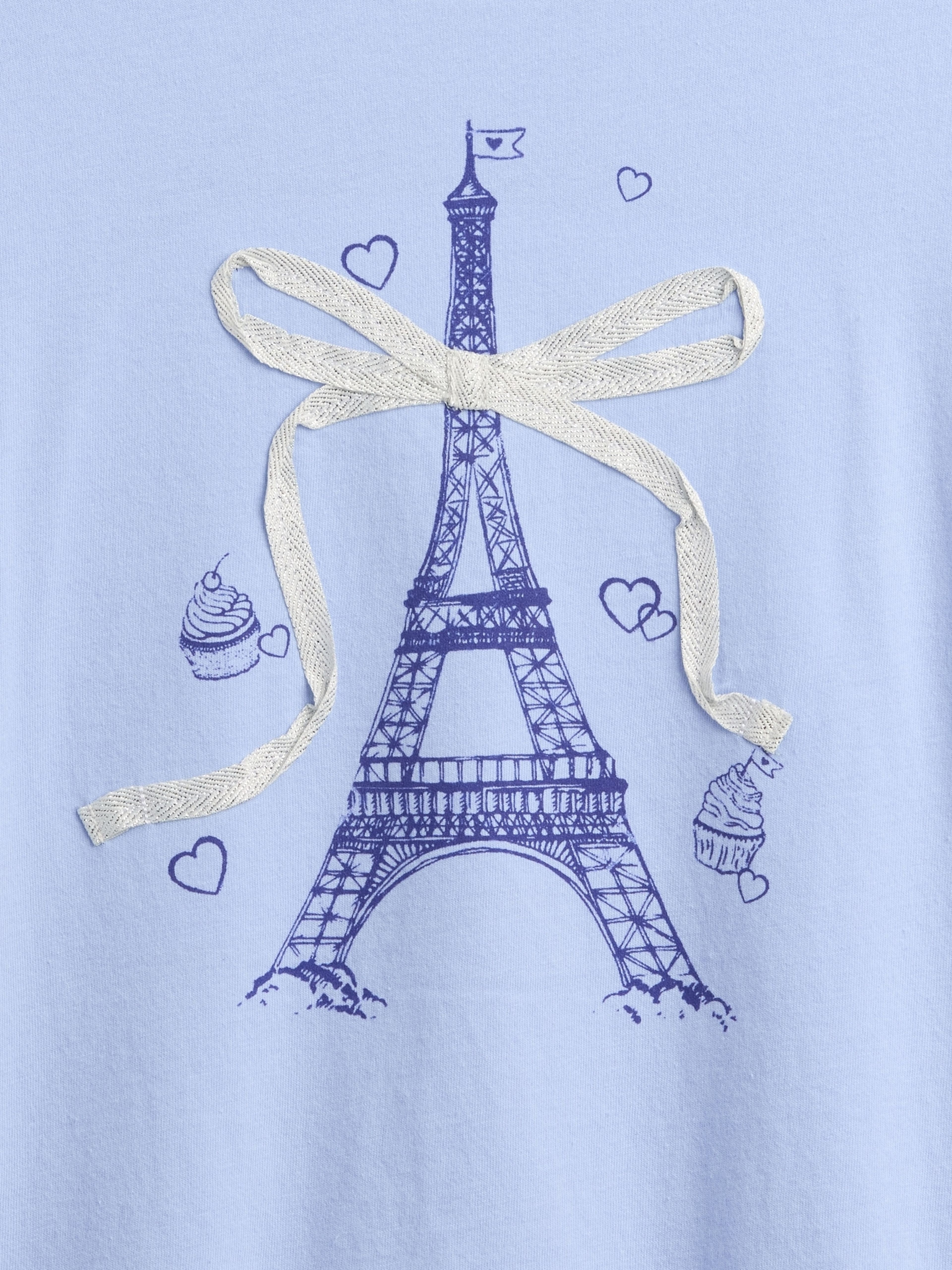Dziecięcy oversize t-shirt z logo Gap & Disney - 004