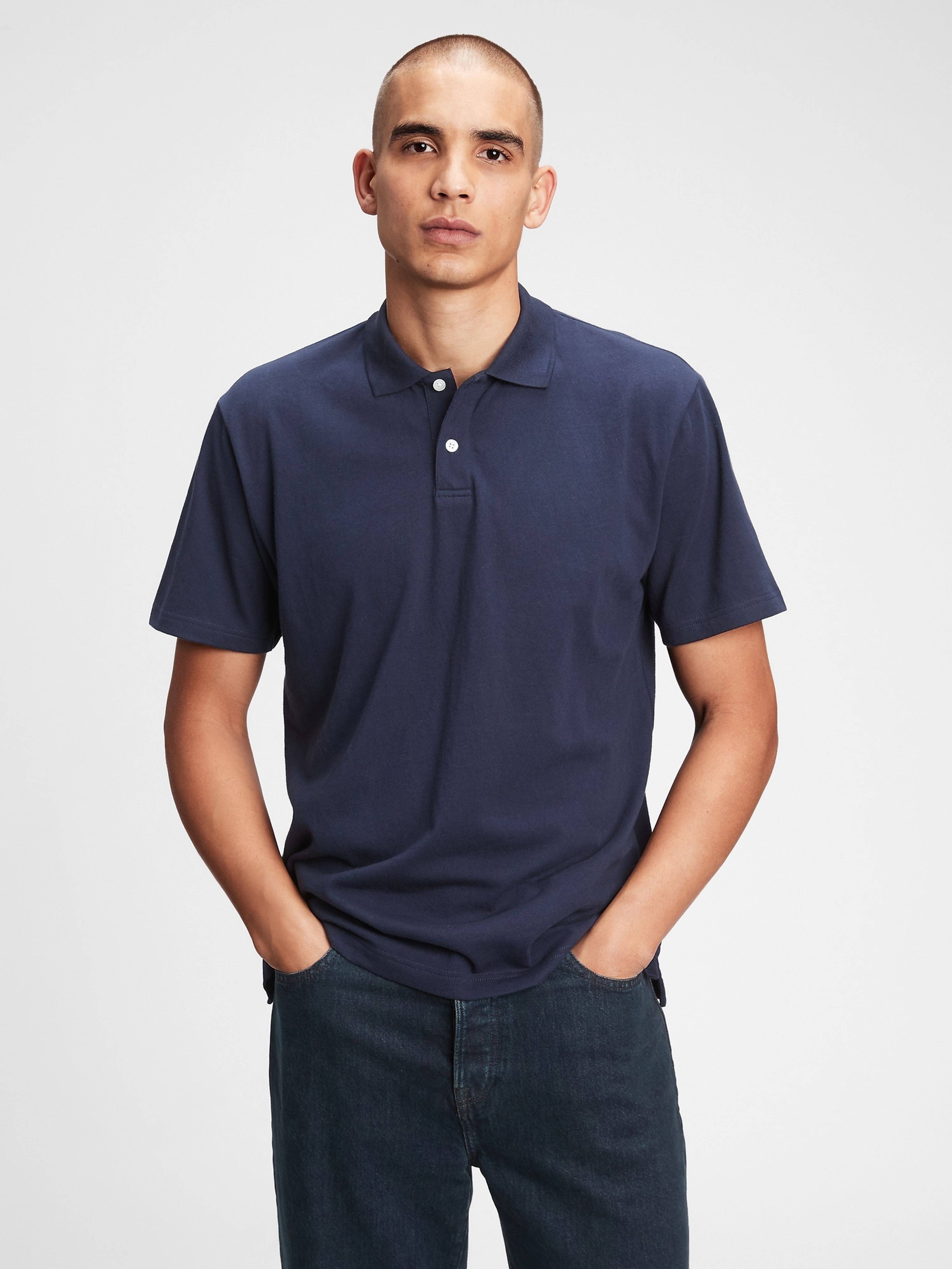 T-shirt polo z bawełny organicznej
