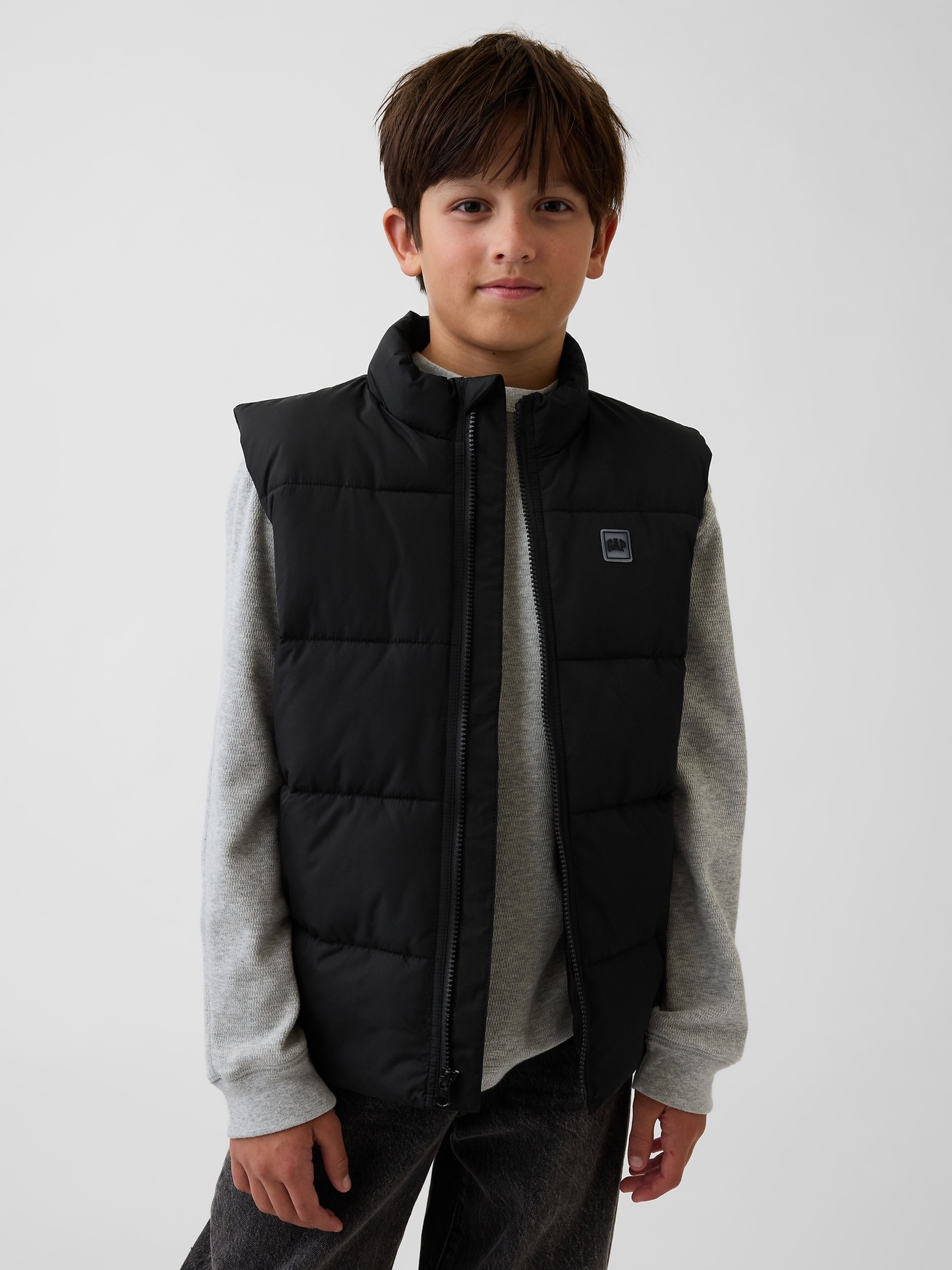 Gilet matelassé enfant avec logo - 001