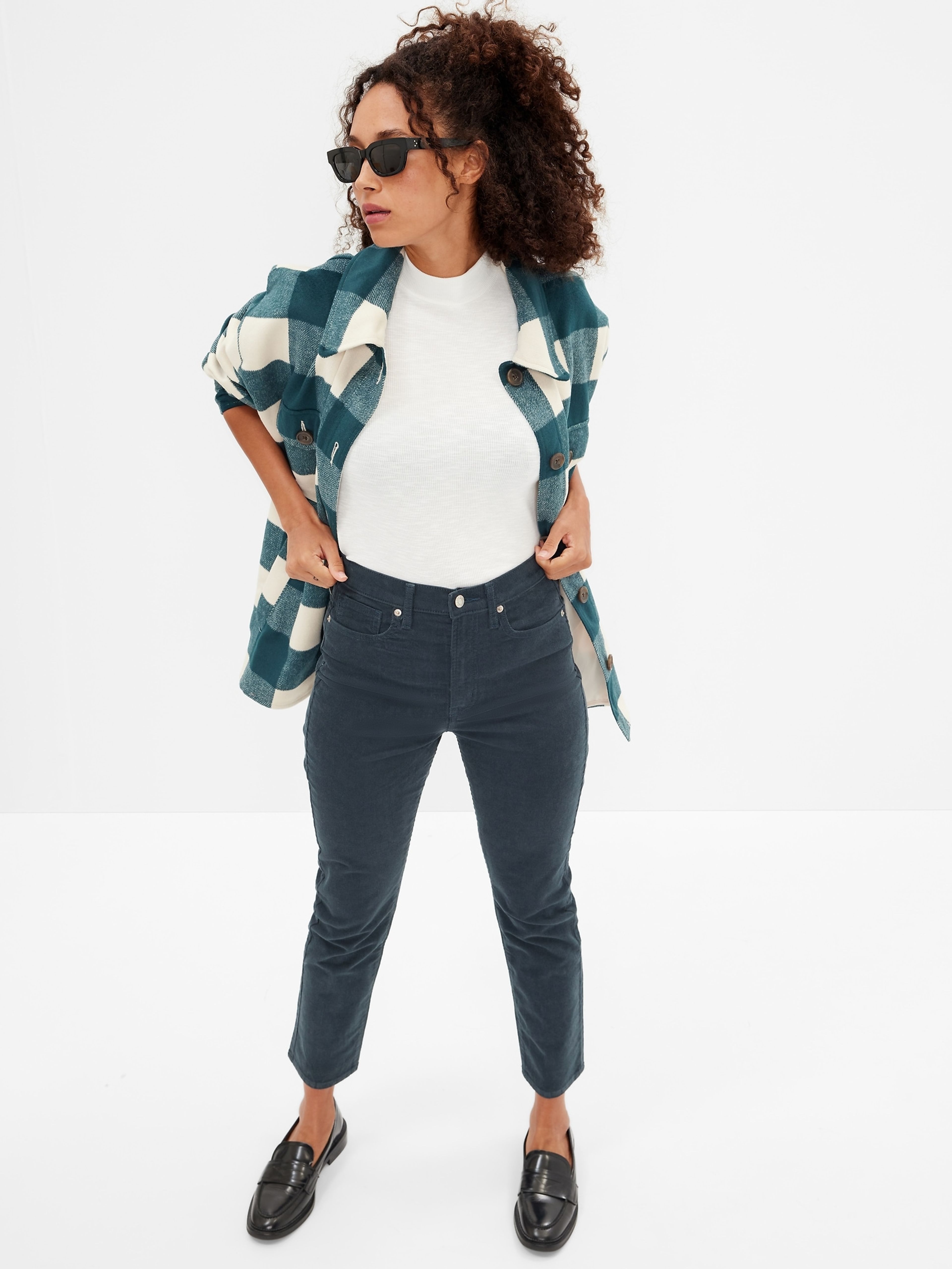 Pantaloni manșetă slim vintage