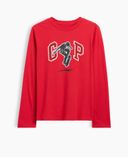 T-shirt bambini con logo-Rosso - 003