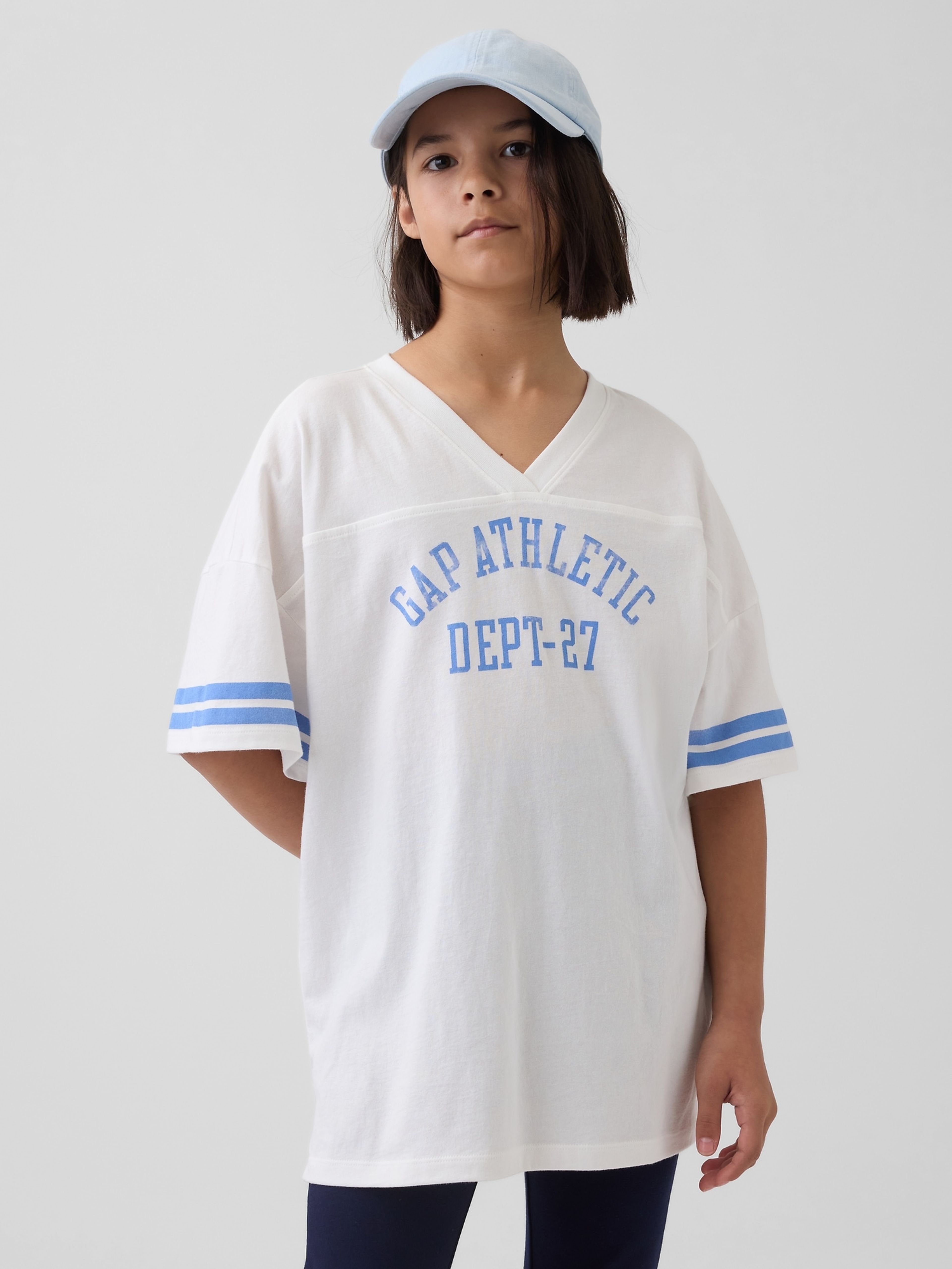 Kinder oversize T-Shirt mit Logo Gap Athletic