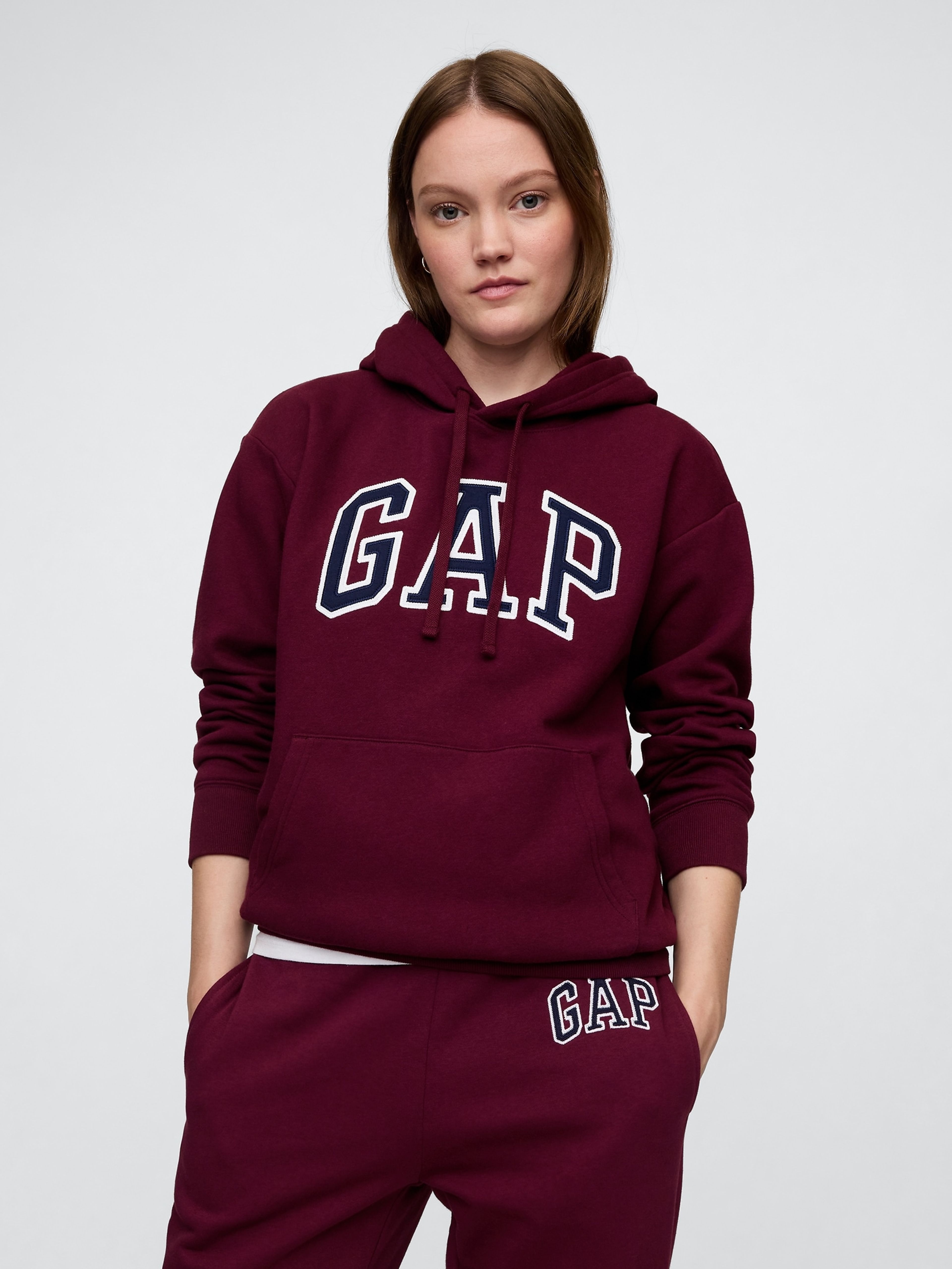 Sweatshirt mit Logo und Fleece